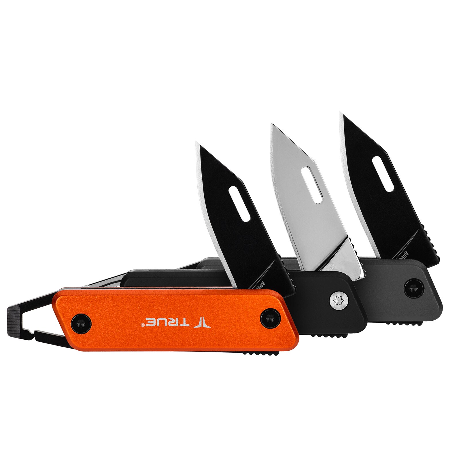 TRUE UTILITY Taschenmesser Key Chain Knife Mini Tool Messer Schl&uuml;sselanh&auml;nger Farbe: Grau - Bild 1