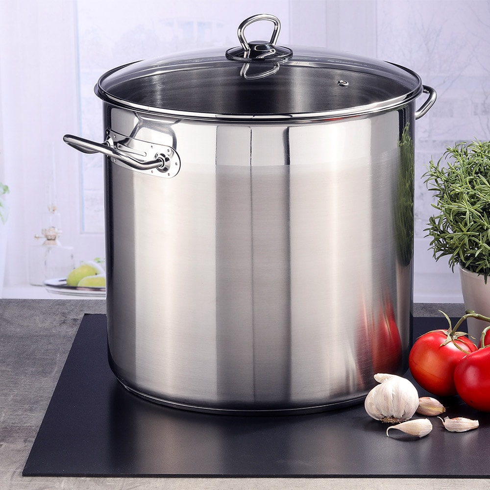 HI Universal Kochtopf 10/15/20 L Glas Deckel Induktion Topf Groß Griff Edelstahl Variante: 10 Liter online kaufen bei Netto