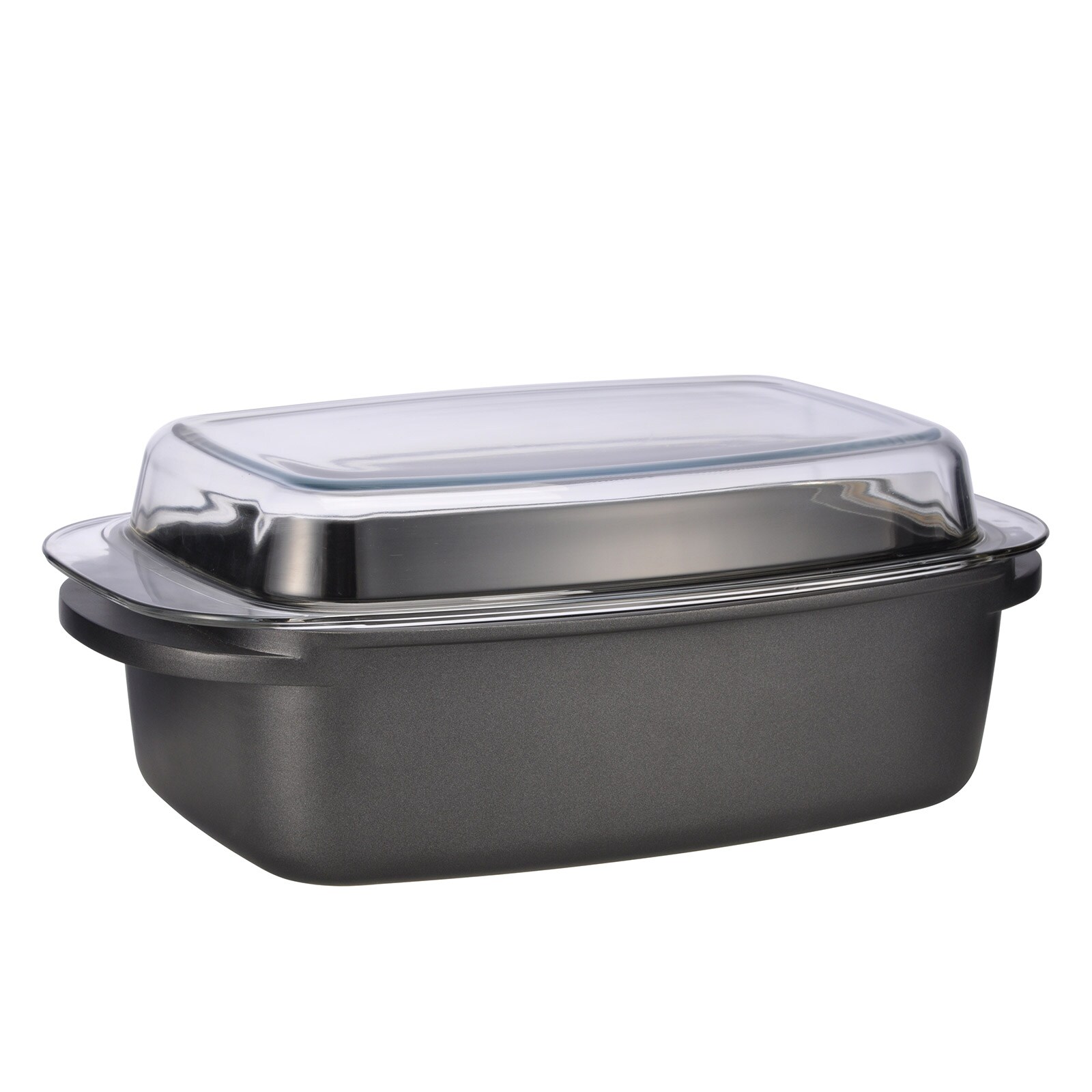 HI Alu Guss Bräter Schmor Topf Pfanne Kasserolle Deckel = Auflaufform Antihaft | 04034127242032