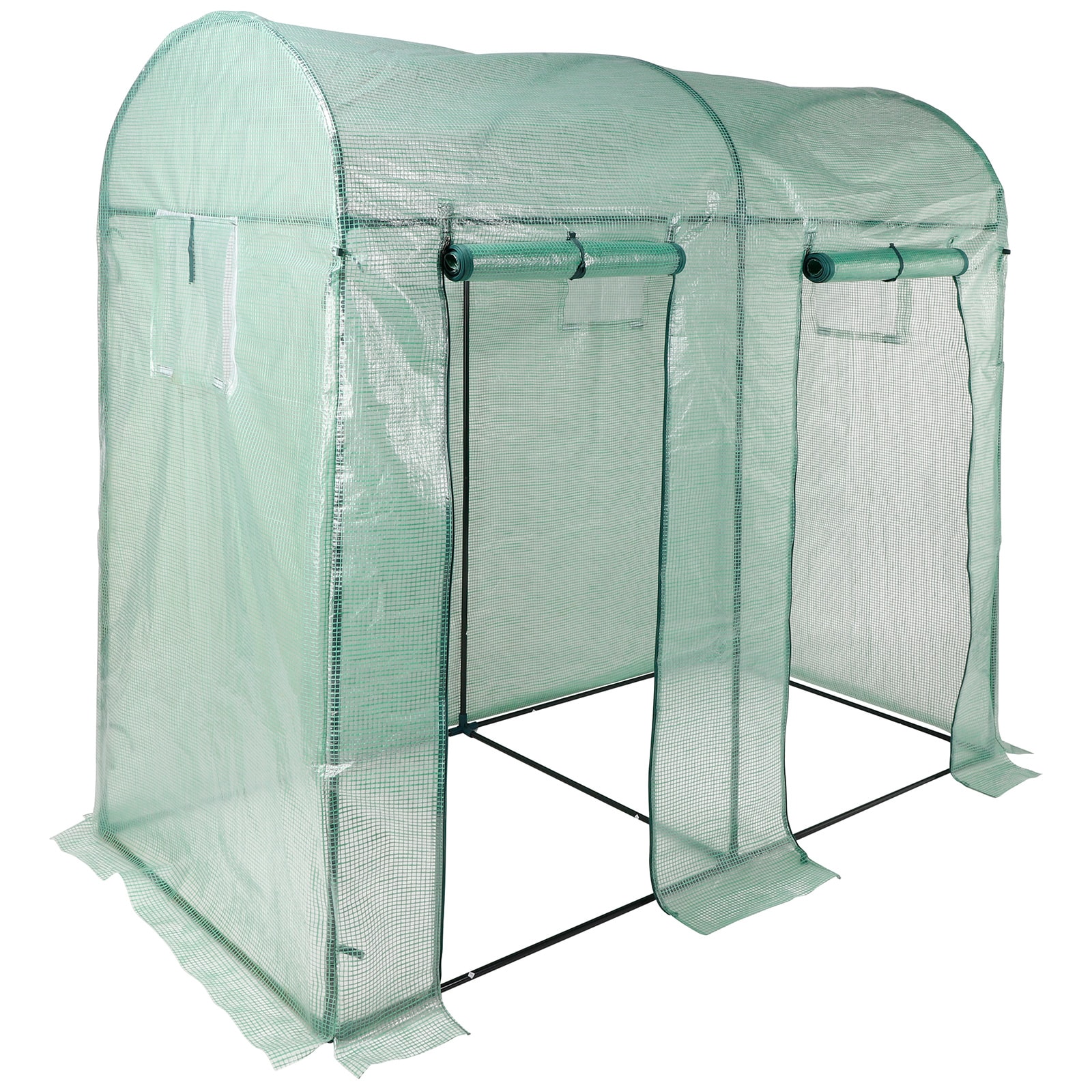 HI Folien Gew&auml;chshaus Treibhaus Garten Zelt Tomaten Haus Fr&uuml;hbeet Rahmen T&uuml;ren - Bild 1