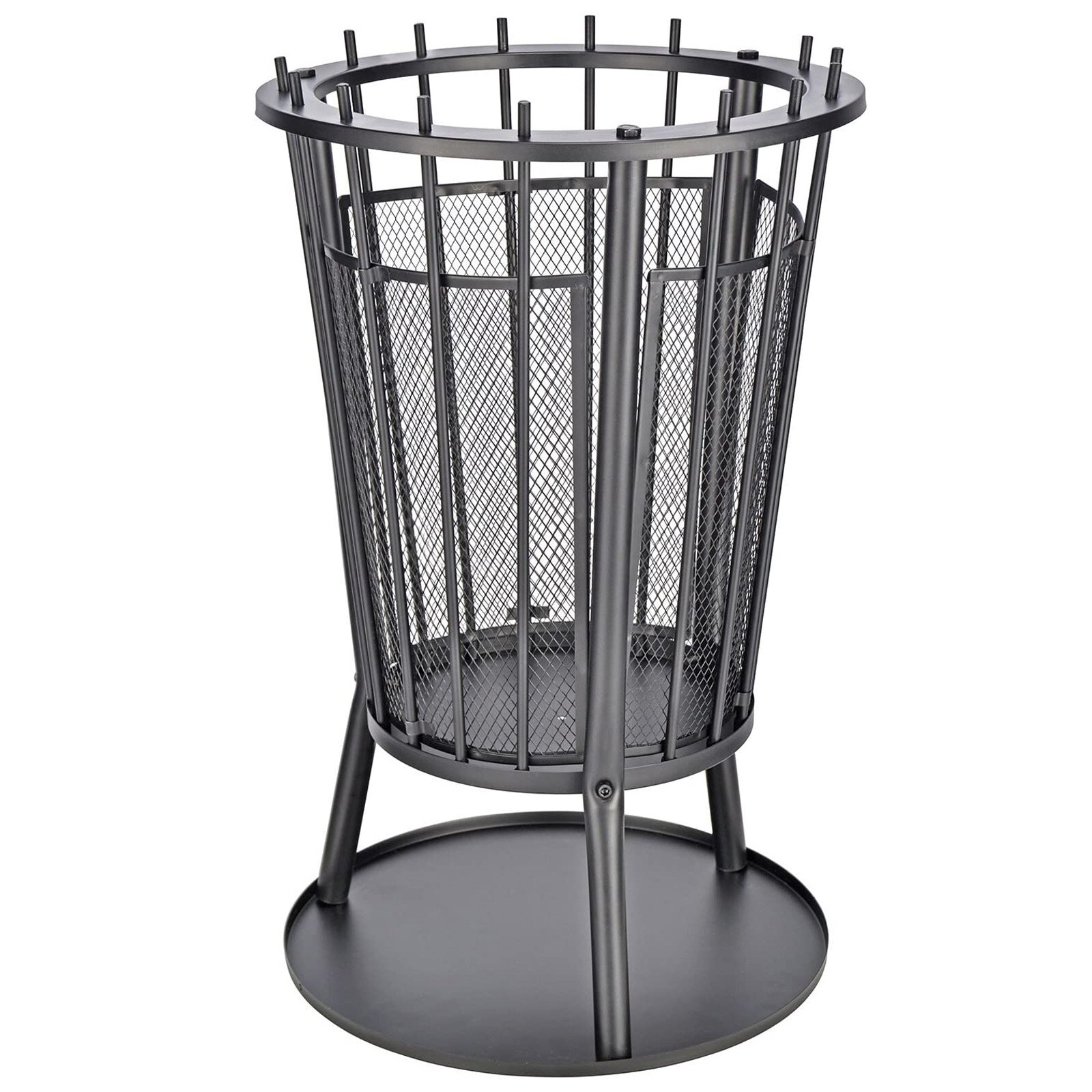 HI Feuerkorb Metall Funkenschutz Grill Feuer Schale Stelle Terrassen Ofen | 04034127640203