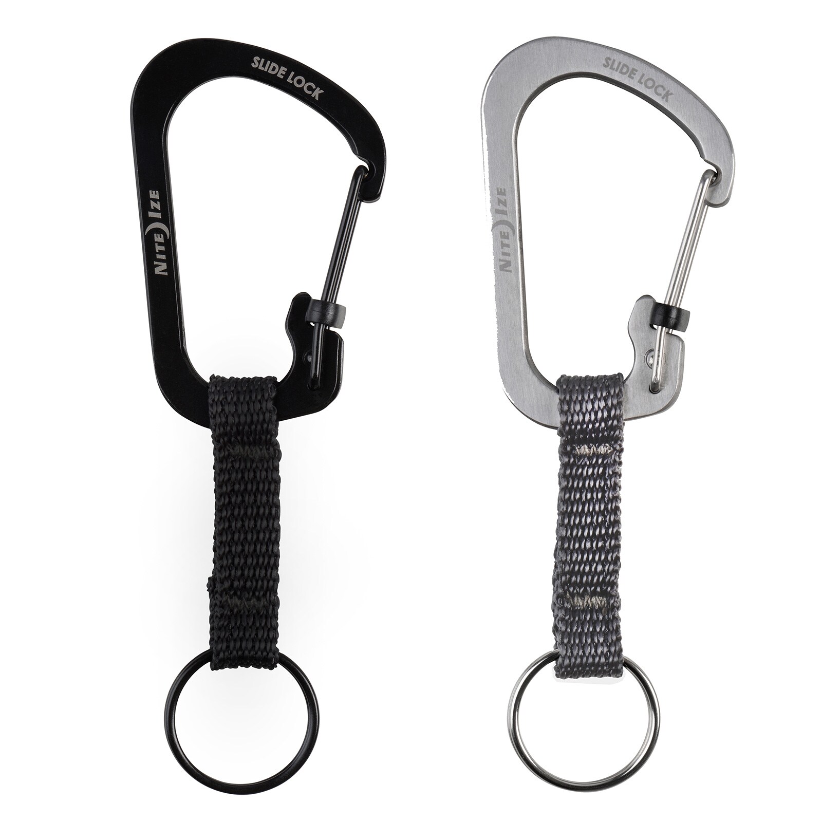 NITE IZE SlideLock Key Ring Mini Karabiner Schl&uuml;ssel Ring Anh&auml;nger Schnapp Haken Farbe: silber - Bild 1