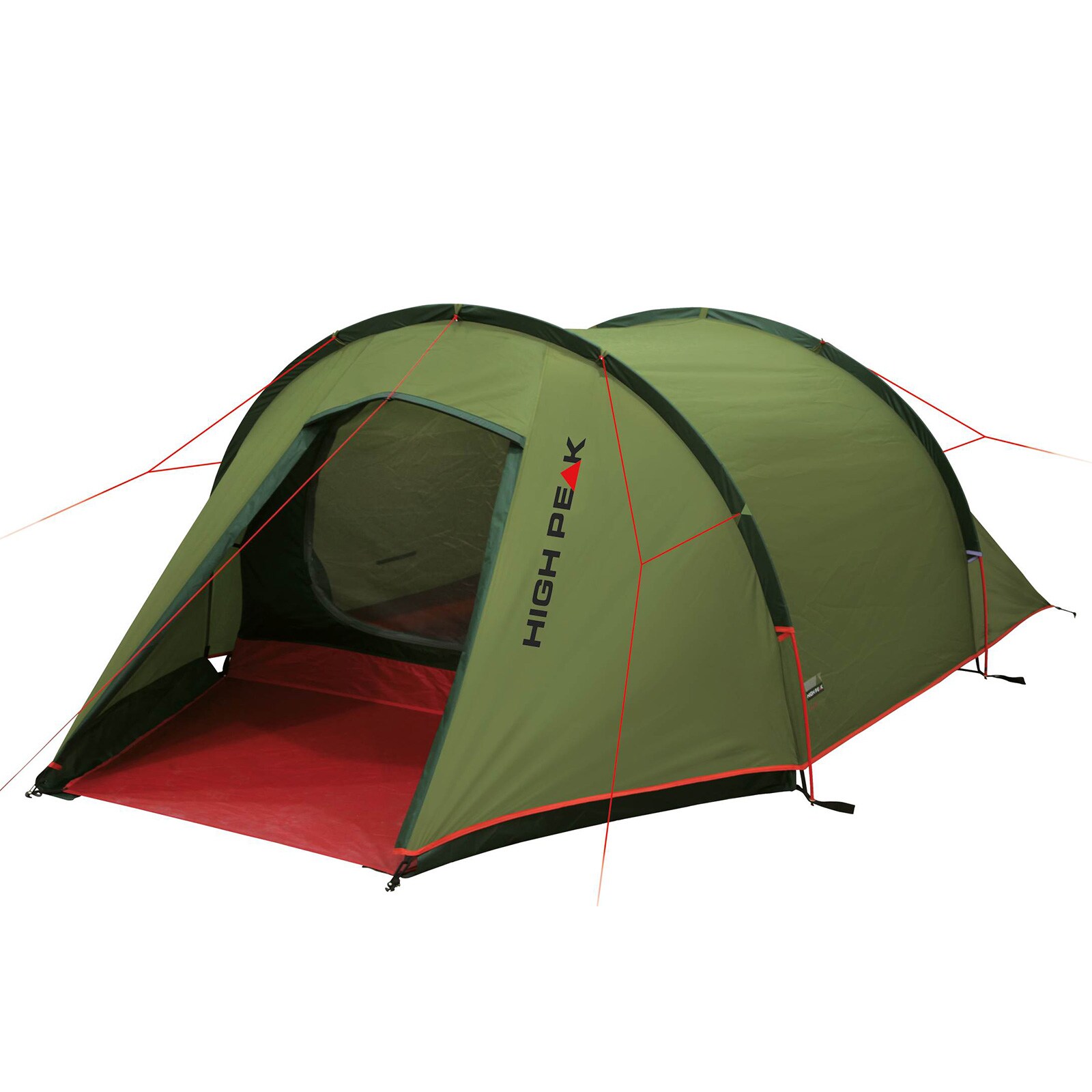 HIGH PEAK Tunnelzelt Kite 3 LW Personen Fahrrad Zelt Camping Trekking Vorraum - Bild 1