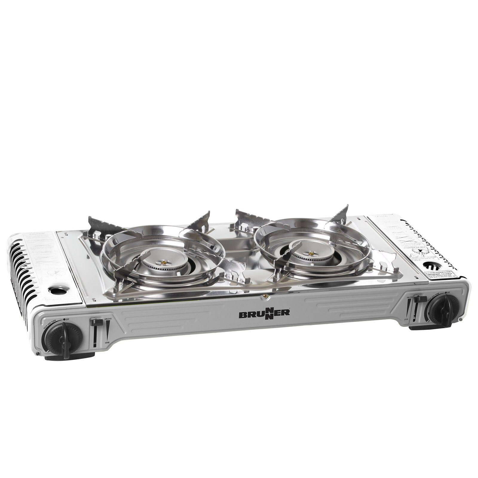 BRUNNER Gaskocher Devil Double Campingkocher 2-flammig Kochfeld 30mBar 2 x 2,2KW - Bild 1