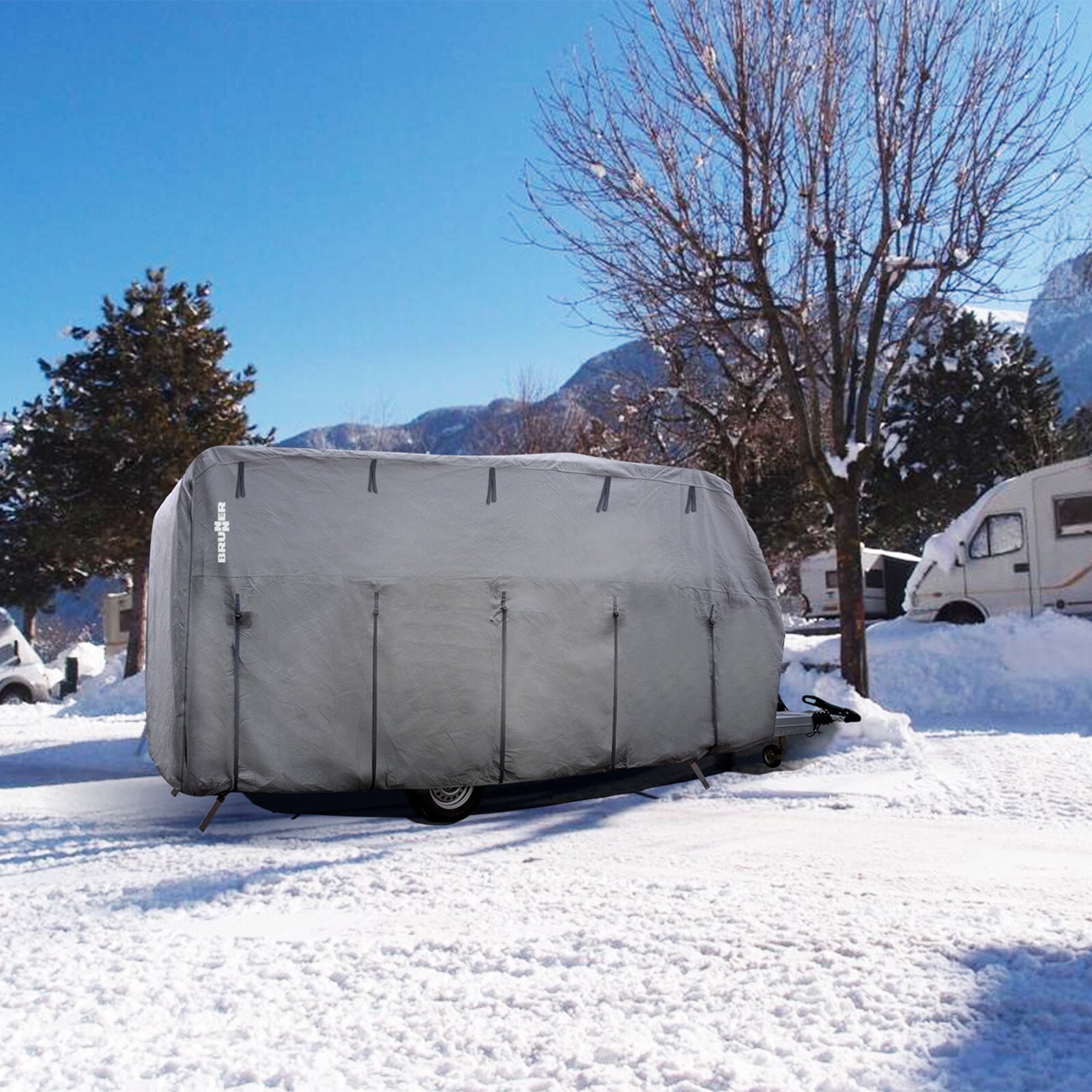 BRUNNER Wohnwagen Schutzhülle Caravan Cover 6M 750-800 cm Abdeckplane Abdeckung | 08022068047478