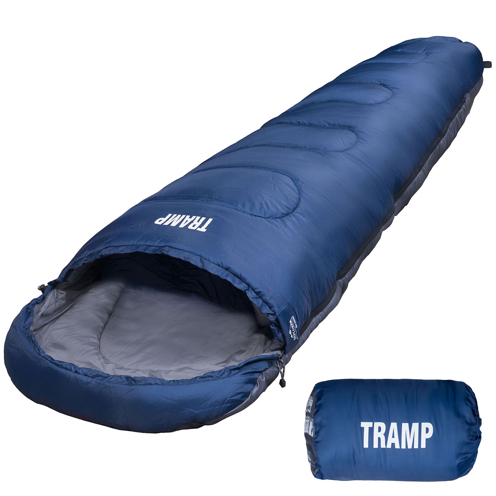 EXPLORER Mumienschlafsack Tramp Sommer Schlafsack 230 cm Lang Breit -9&deg;C - Bild 1