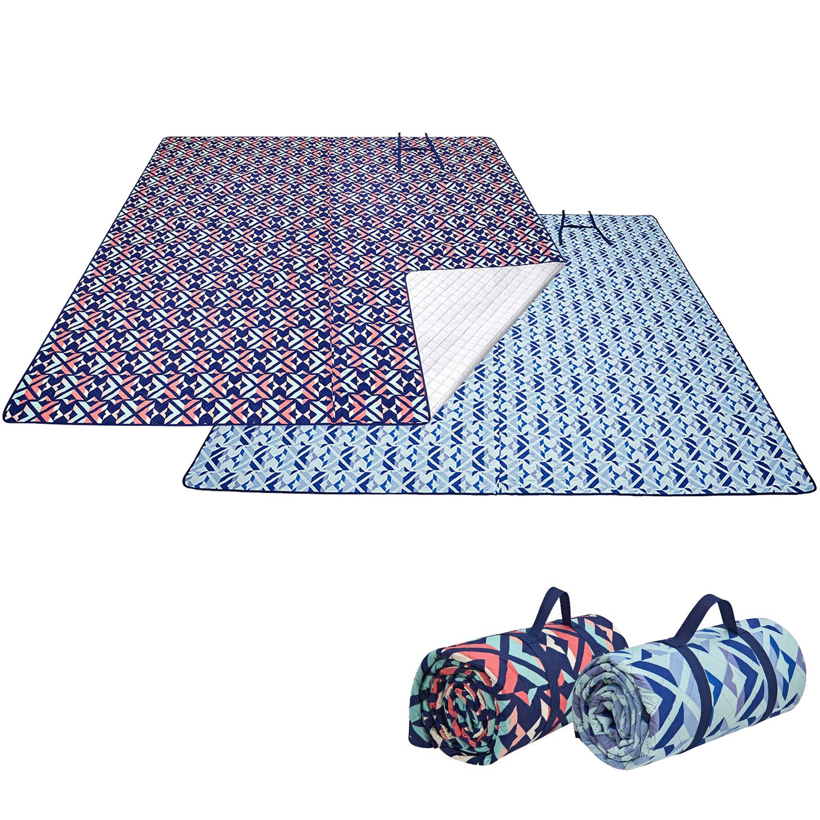 KINGCAMP Camping Decke Ariel Picknick Strand Matte Park Decke Wasserfest Gro&szlig; XL Farbe: flowers, Gr&ouml;&szlig;e: XL - Bild 1