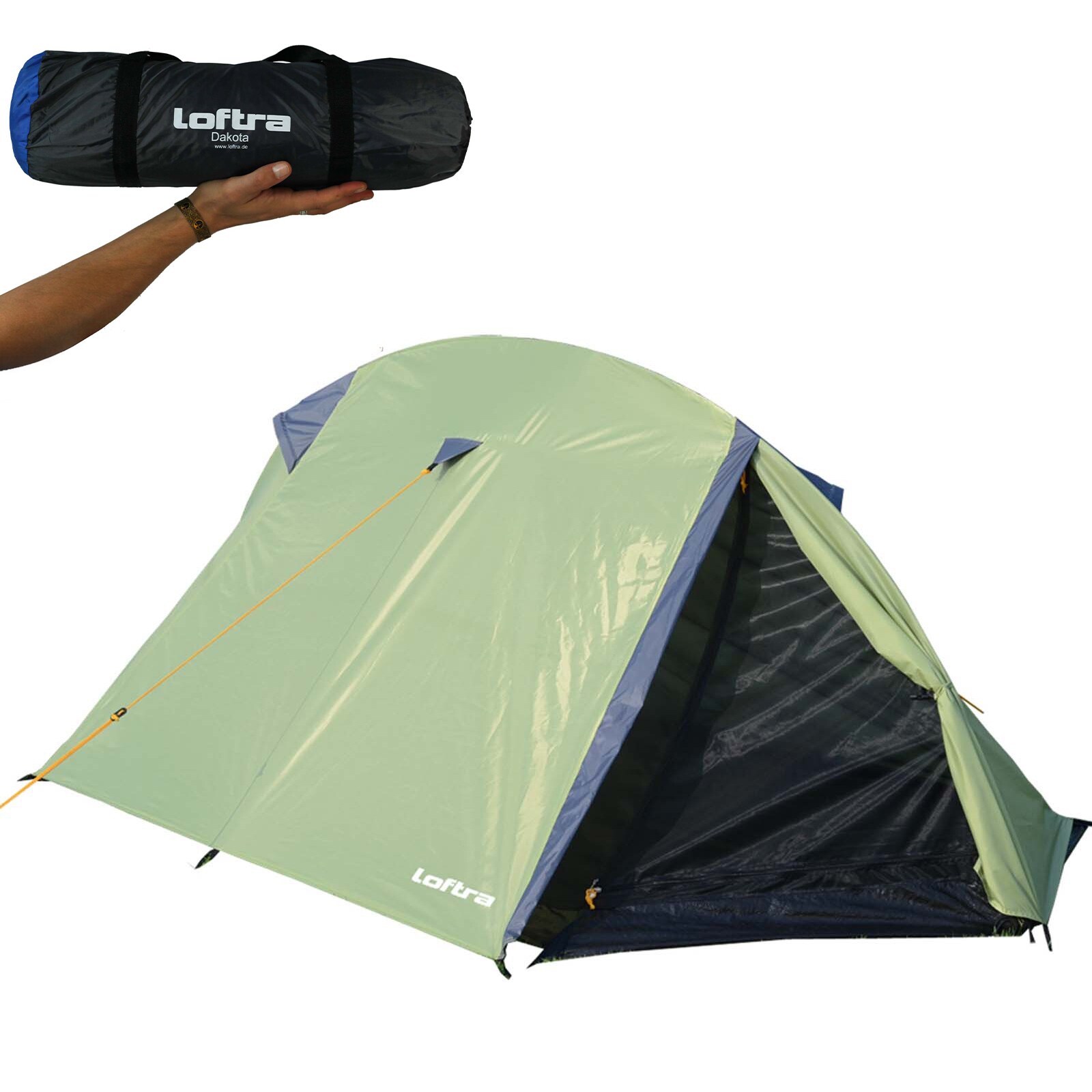 EXPLORER Einmannzelt Dakota 1 Personen Trekking Zelt Fahrrad Camping Biwak 1,9kg - Bild 1