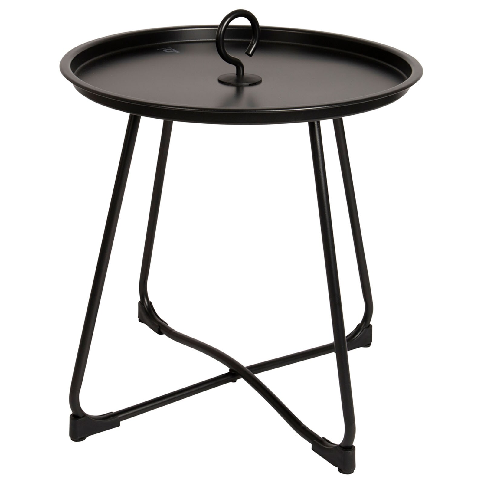 BO-CAMP Industrial Garten Beistelltisch Palmetto Tablett Camping Klapp Tisch Ø45 | 08712013043289