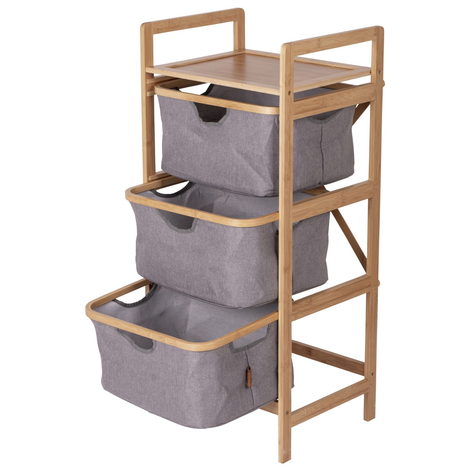 BO-CAMP Falt Schrank Selsdon Camping Kleider Regal Schubladen Möbel Bambus Holz online kaufen bei Netto