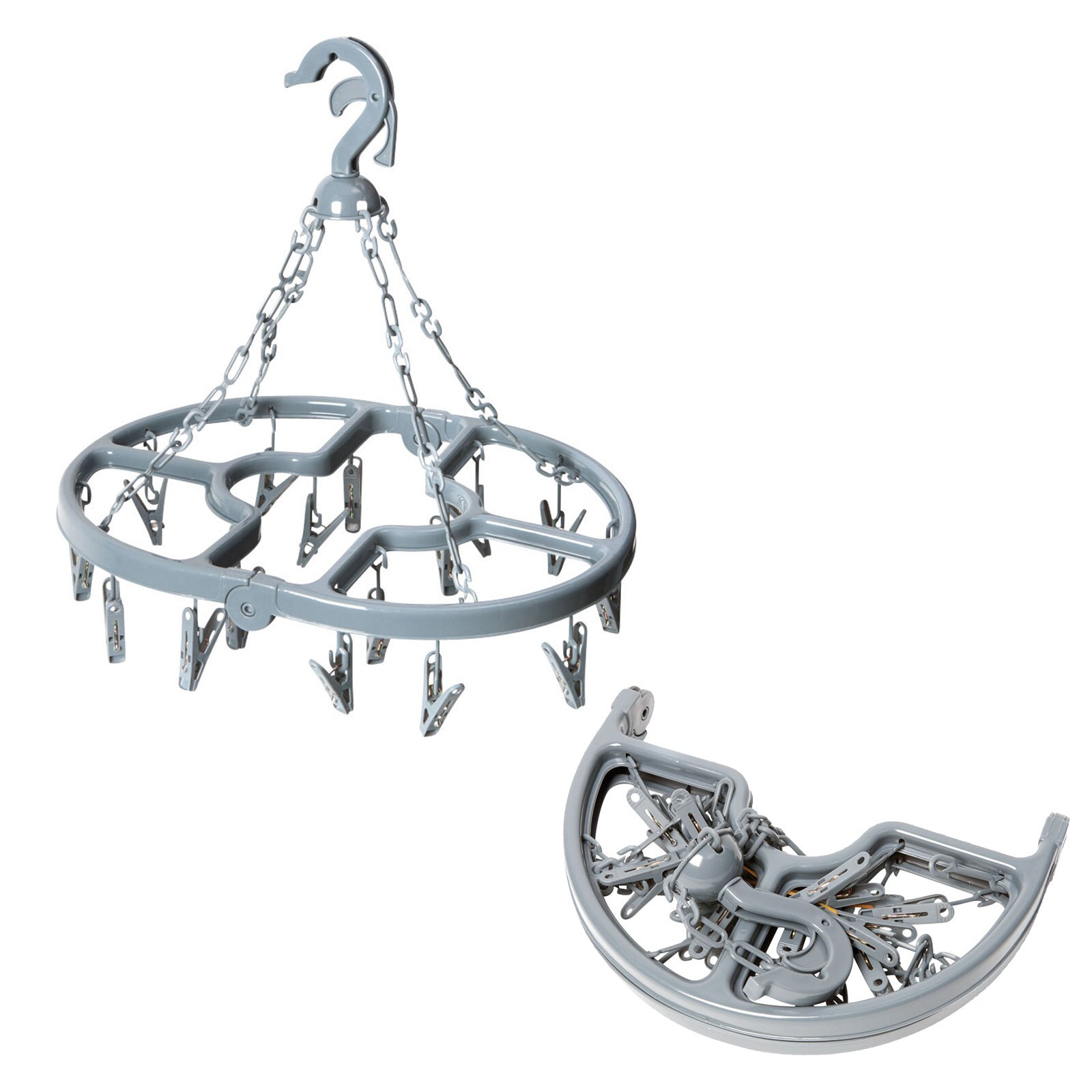 BO-CAMP Mini W&auml;schespinne W&auml;schest&auml;nder W&auml;sche-Leine-Trockner-klappbar-Camping - Bild 1