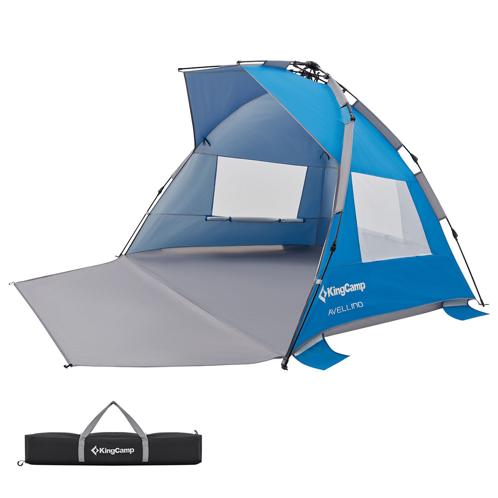 KINGCAMP Strand Muschel Avellino Sekunden Zelt XL Quick Pop Up Automatik UPF50+ - Bild 1