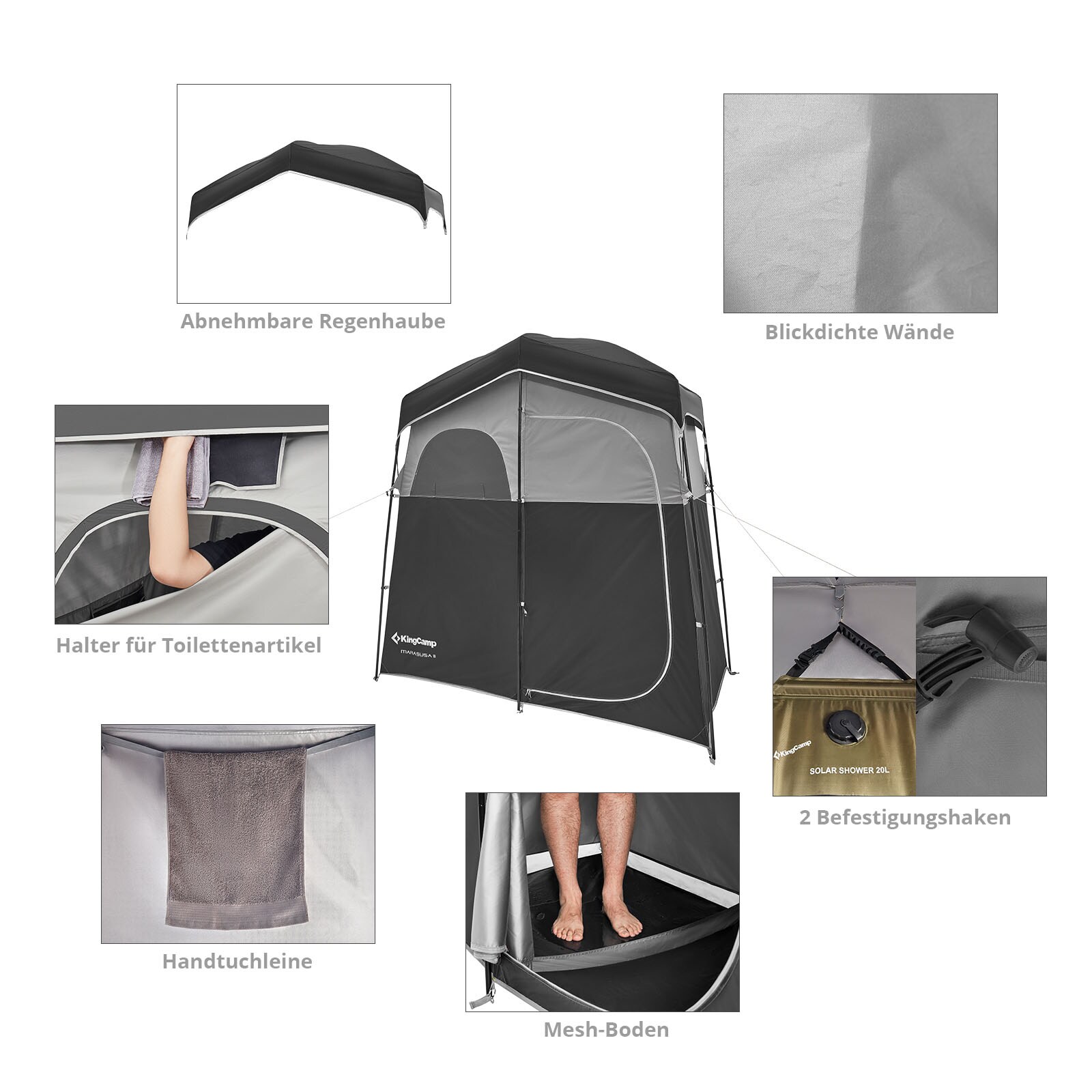 Brunner Duschzelt Cabina II NG | Campingzubehör Produktbild-Vorschau 4