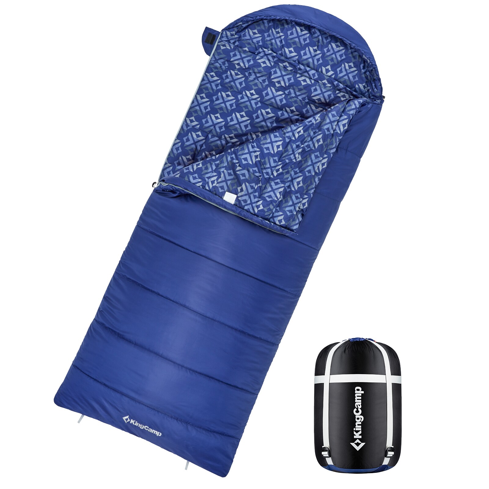 KINGCAMP Mumienschlafsack Superior 400XL 3 Jahreszeiten Schlafsack XL Lang -18&deg;C Variante: L - Bild 1