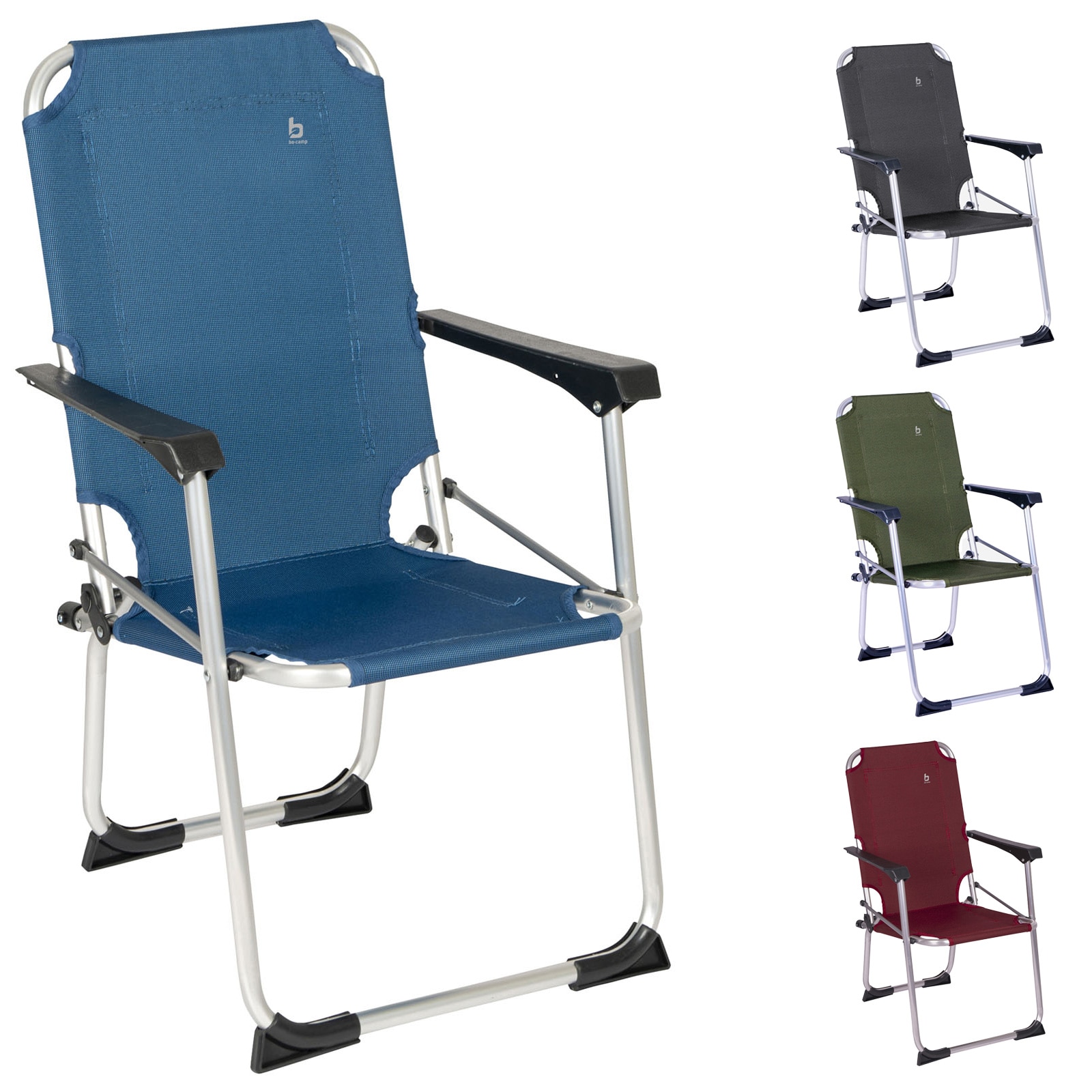 BO-CAMP Kinder Stuhl Copa Rio Camping Klappstuhl Strand Garten Angel Faltbar Alu Farbe: blau - Bild 1