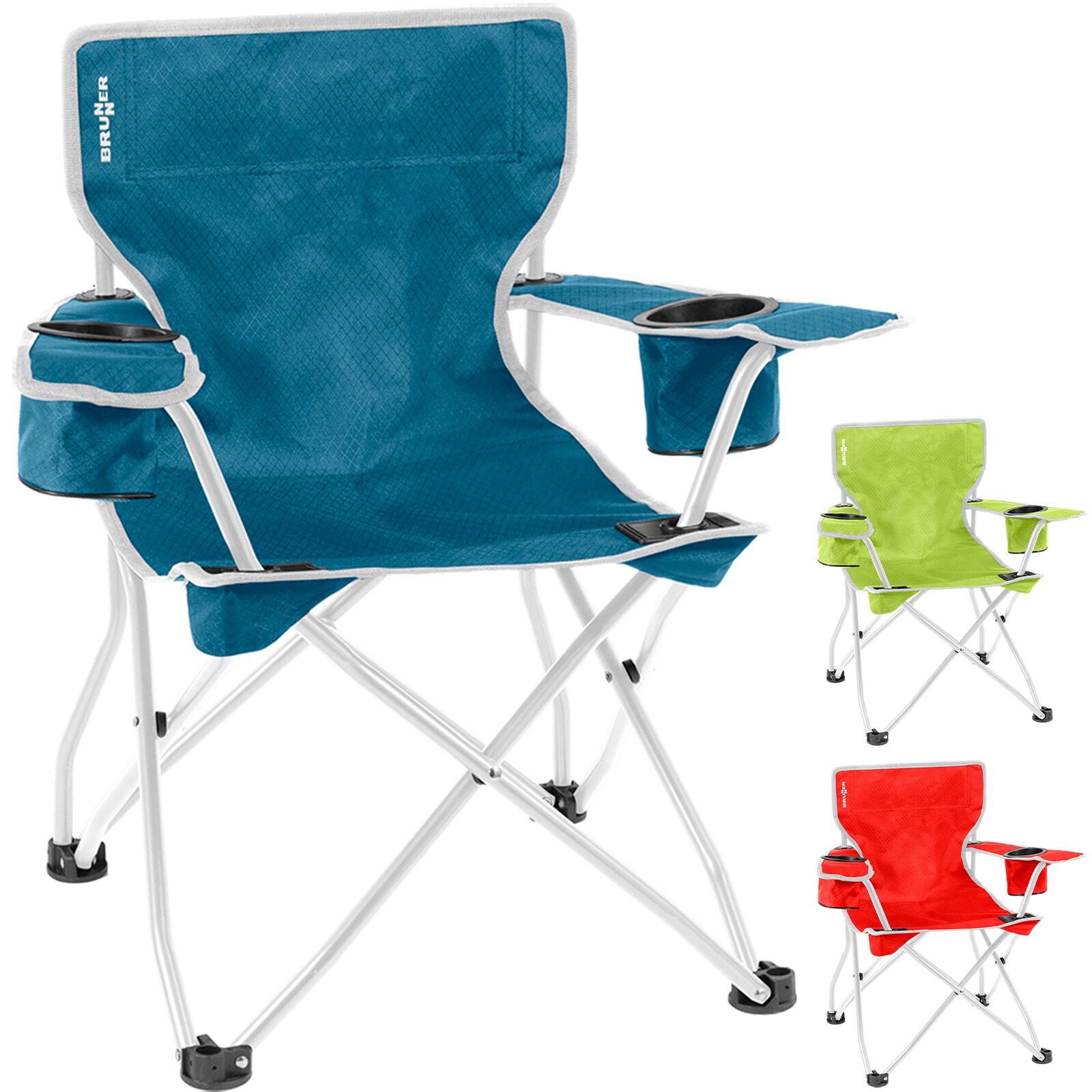 BRUNNER Kinder Stuhl Action Kids Camping Klappstuhl Strand Faltbar Stahl 60 kg Farbe: blau - Bild 1