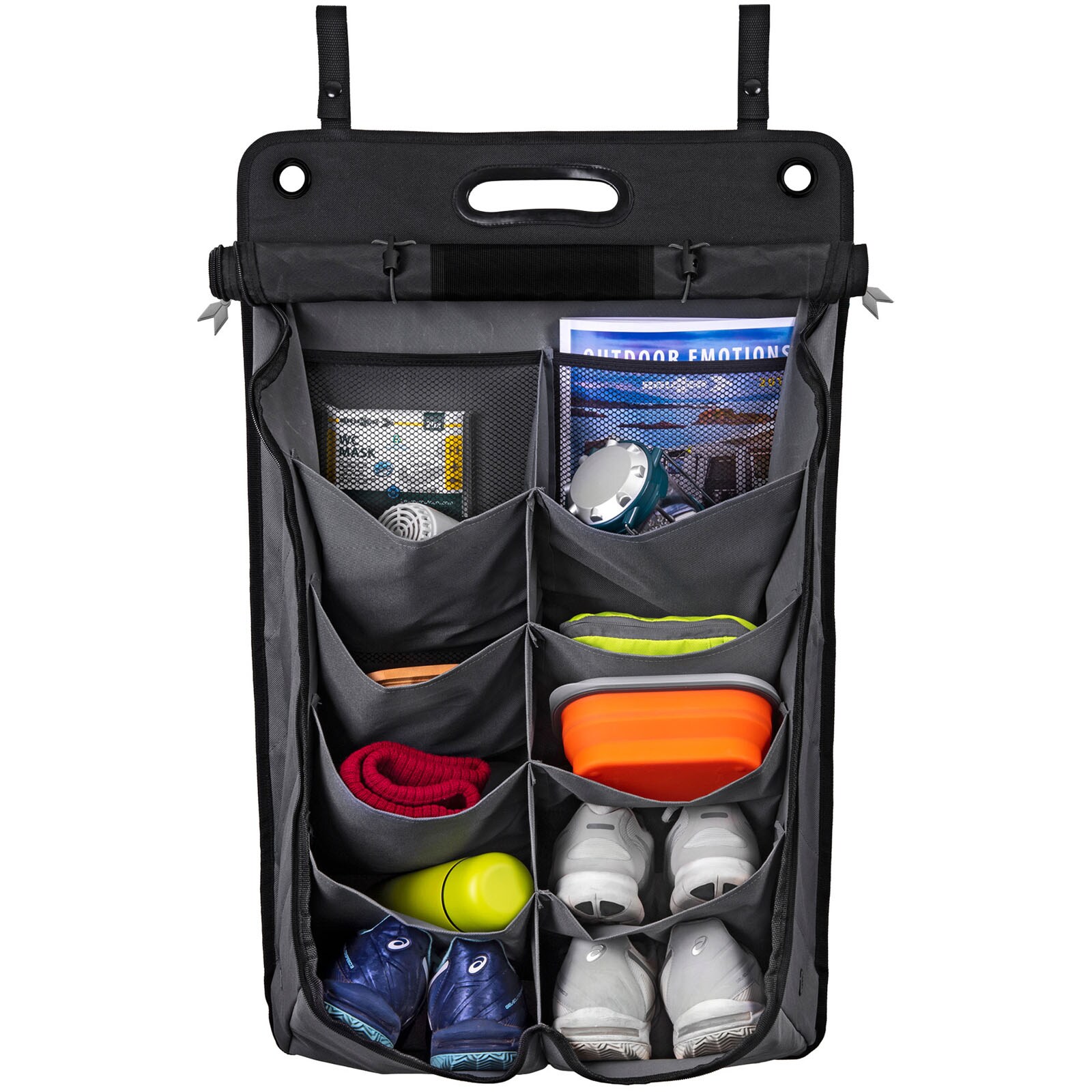 BRUNNER Hängeregal Organizer Fächer Wand Zelt Hänge Regal Camping Aufbewahrung | 08022068075860