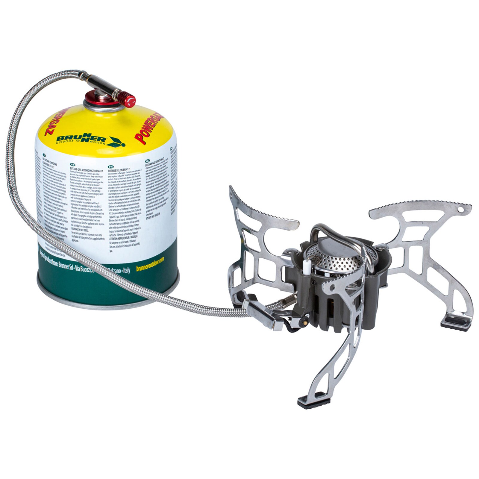 BRUNNER Camping Gaskocher Flaminia Ultracompact L Gas Kocher Trekking 3500W 374g | 08022068082813