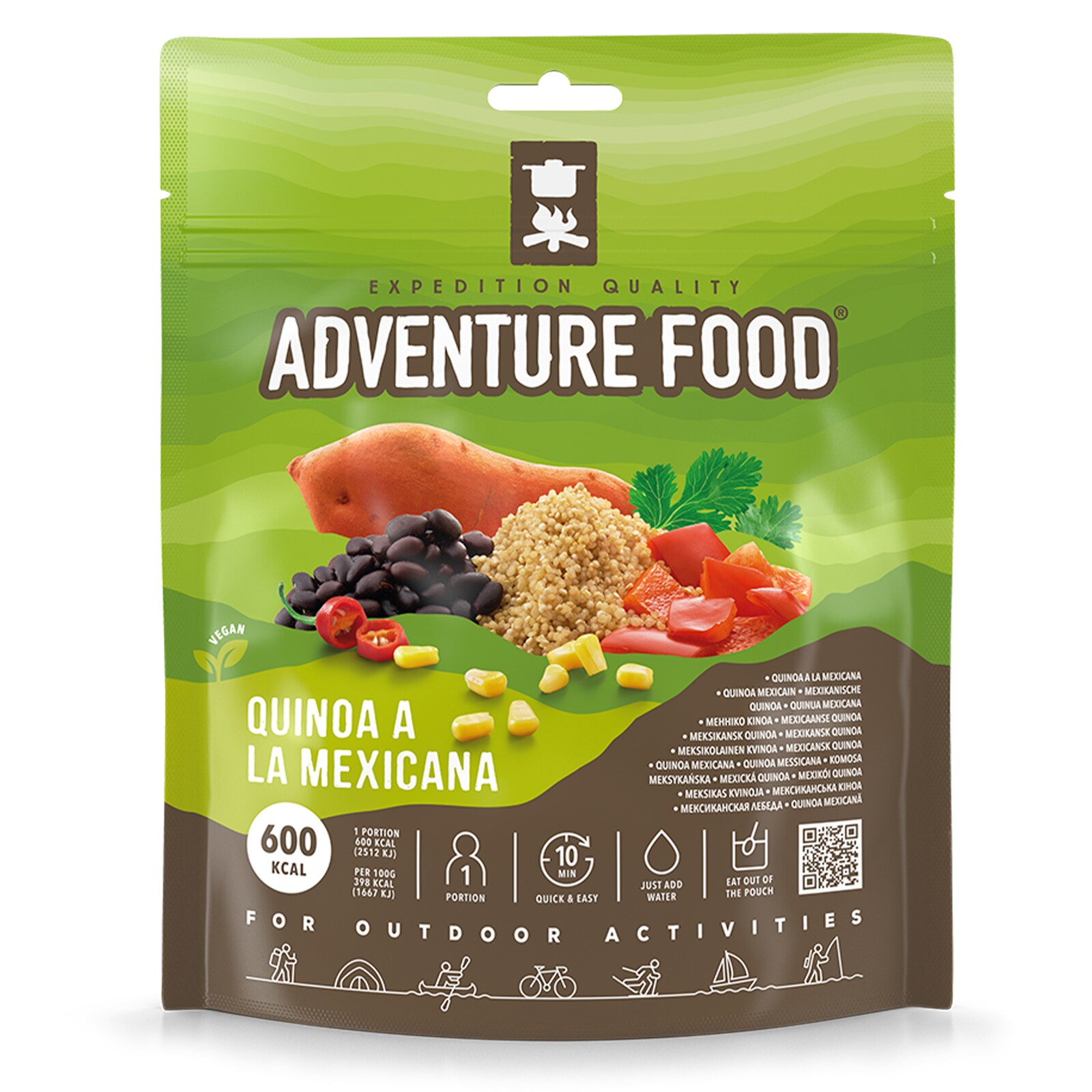 ADVENTURE FOOD Quinoa Outdoor Mahlzeit Trekking Essen Not Nahrung Vegetarisch - Bild 1