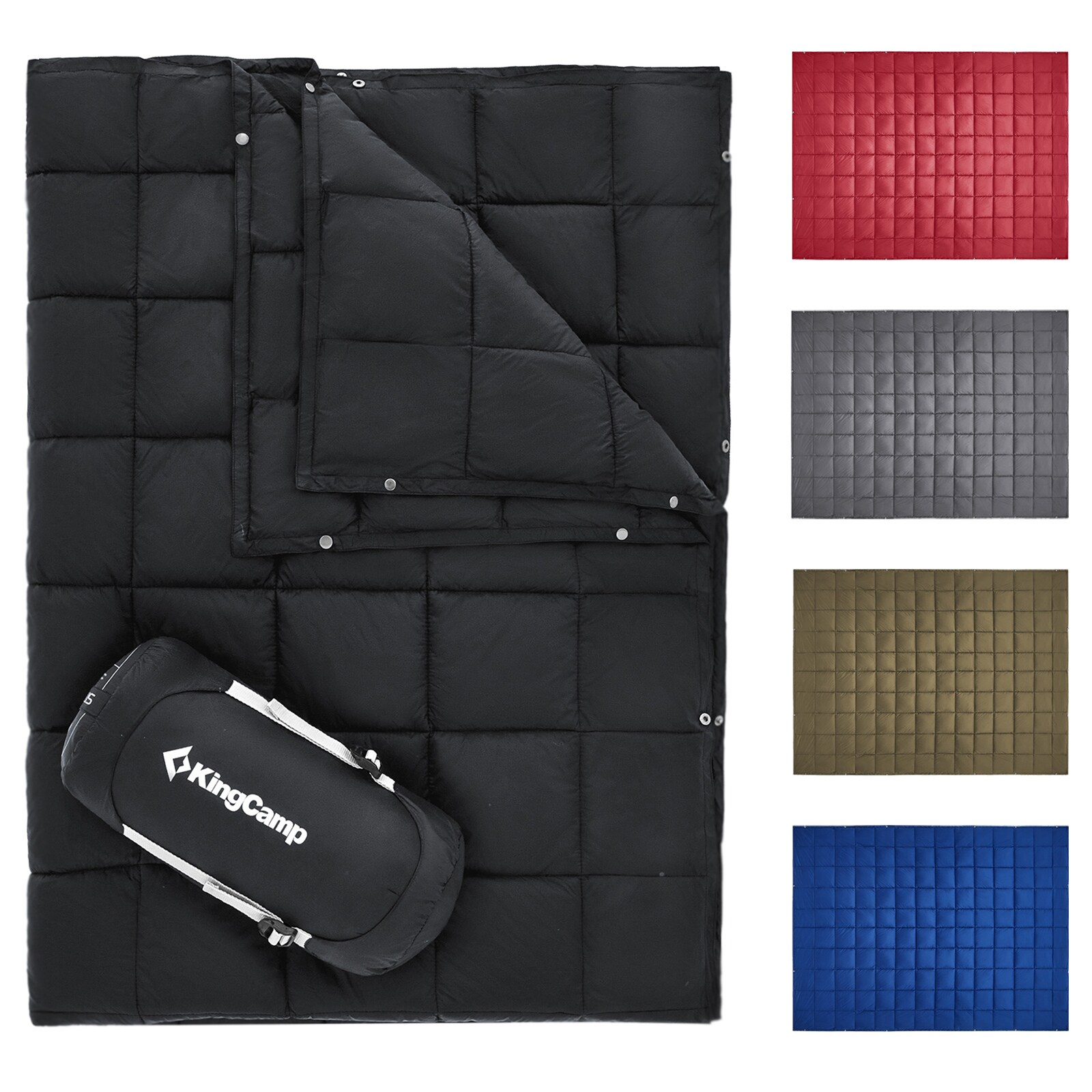 KINGCAMP Camping Decke Smart 800 Picknick Strand Matte Park Decke Leicht 810 g Farbe: wine red | 06936876821187