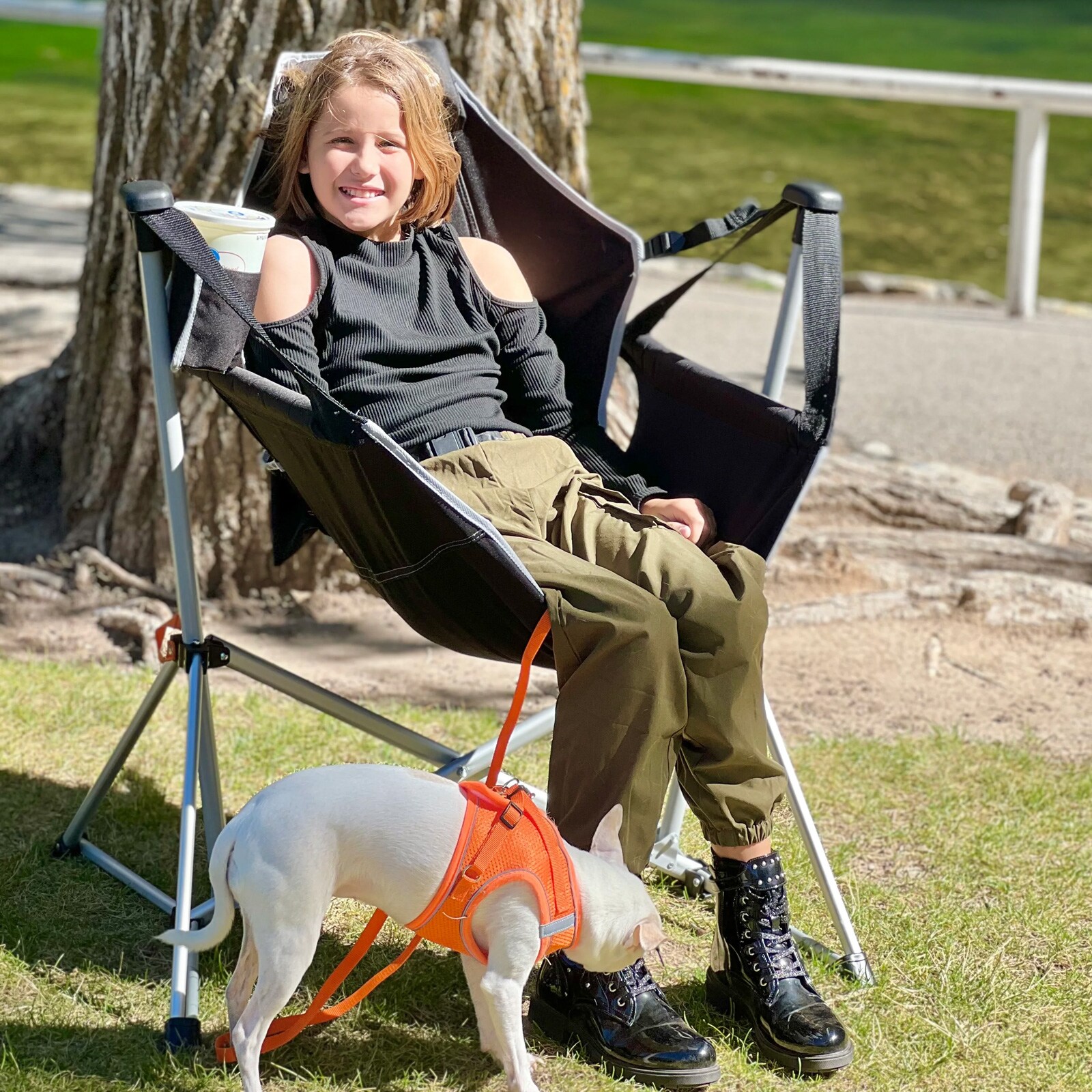 KINGCAMP Campingstuhl Orchid Schaukel Stuhl Camping Sessel Verstellbar Alu  120kg Farbe: Petrol Green online kaufen bei Netto
