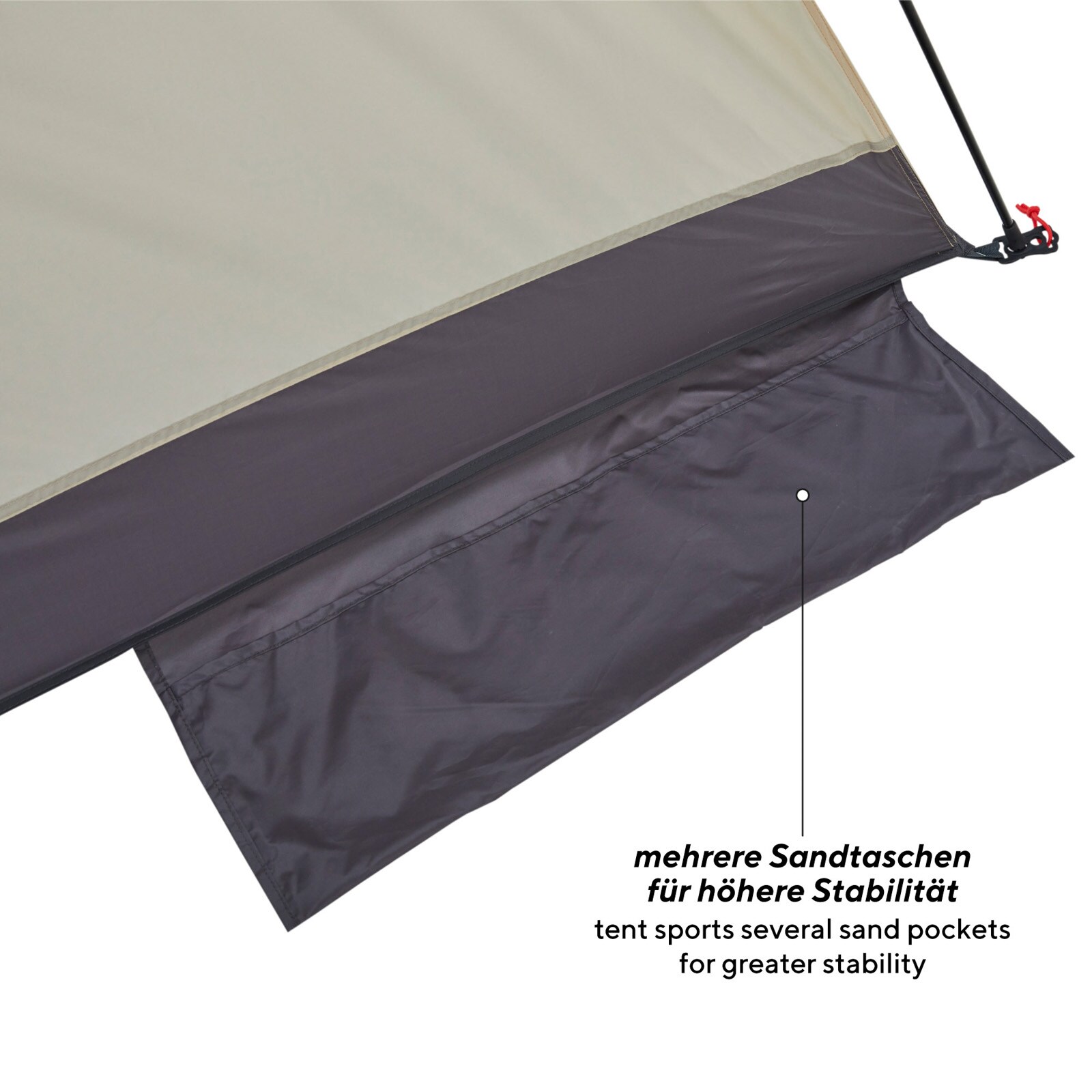 Uquip Buzzy Strandzelt Automatik - XL Strandmuschel Mit UV50+ & Schnellaufbau