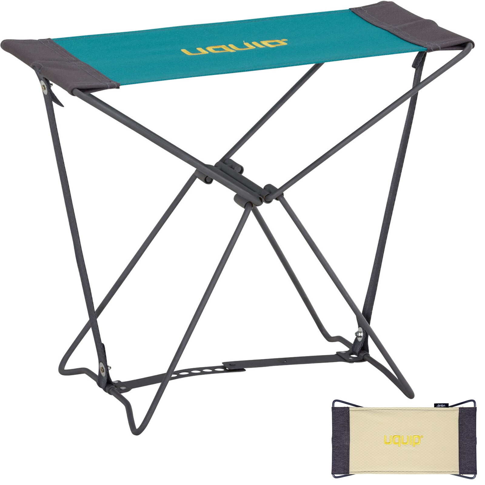 UQUIP Mini Falthocker Fancy Camping Klapphocker Campinghocker Angelhocker 100kg Farbe: sand | 04250635614486