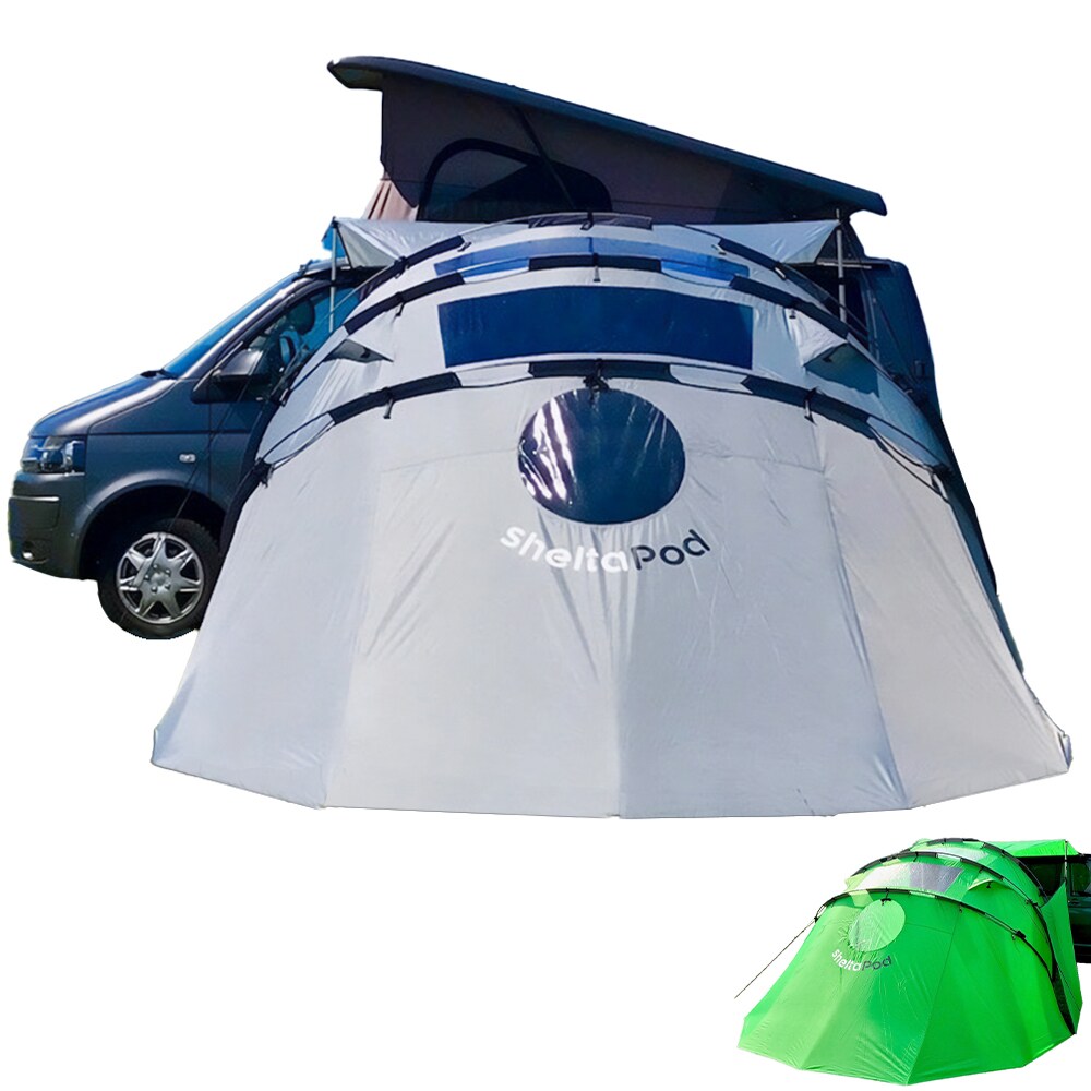 SHELTAPOD Bus Vorzelt Heckzelt Buszelt Camping Bus Zelt SUV VW Van Freistehend Farbe: Green - Bild 1