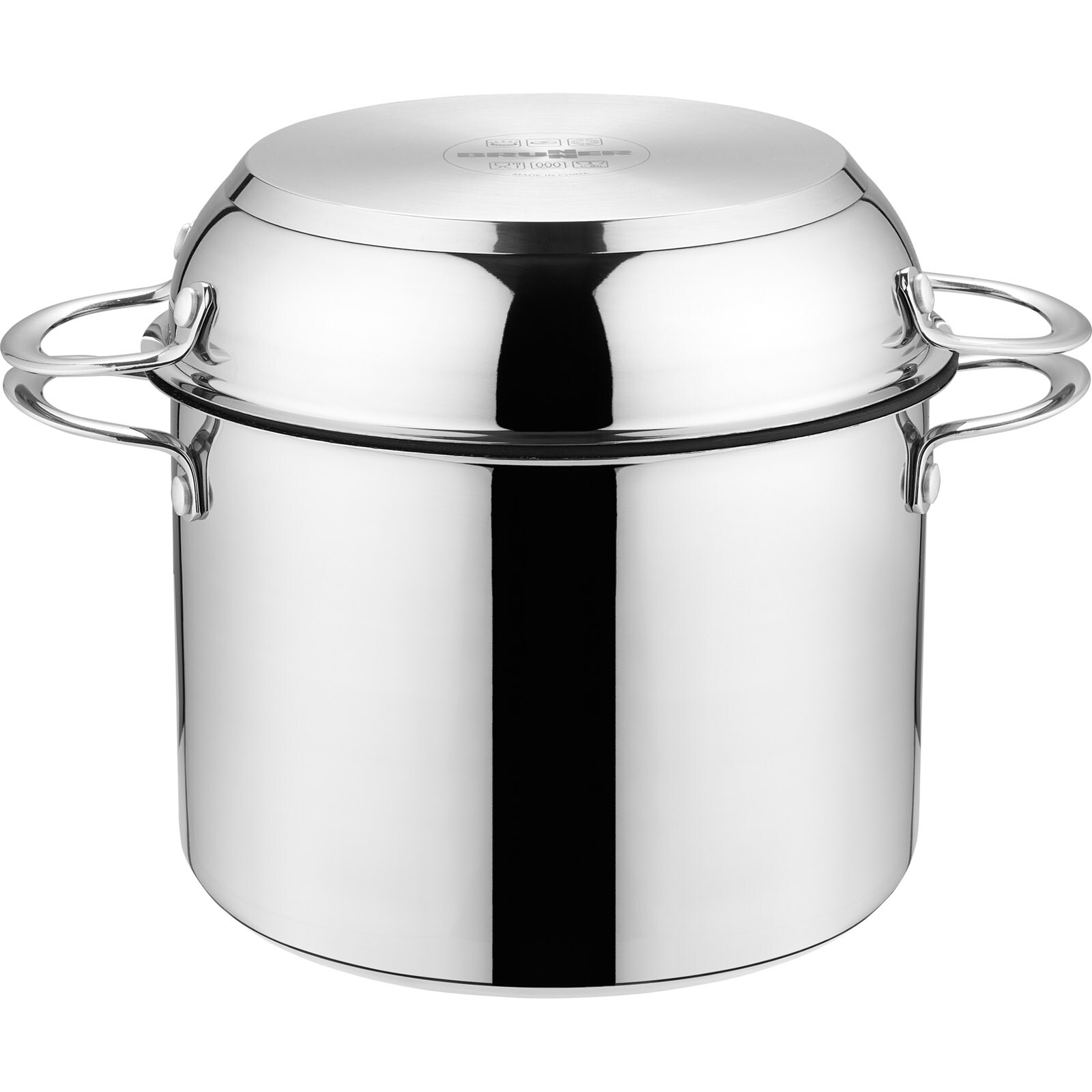 BRUNNER Camping Koch Geschirr Set Academy Vacuum 5+1 22 cm Outdoor Topf Pfanne - Bild 1