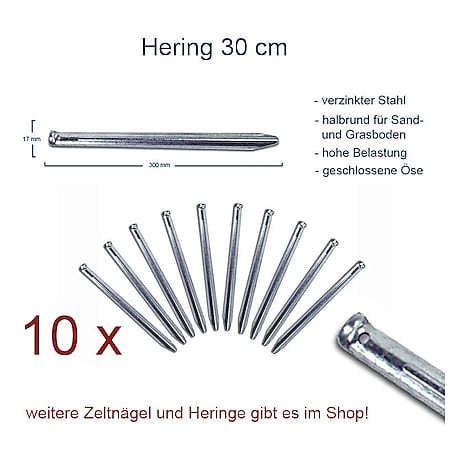 5/10/15/20/25/30 Zelt Hering Felsbodenhering 23cm Steinboden Zeltnagel Erdnagel 