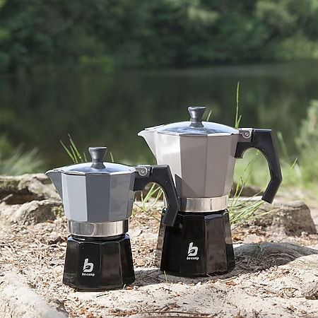 B-Ware 2 Stück Espressokocher,Aluminium Camping Kaffeekocher,6 Tassen