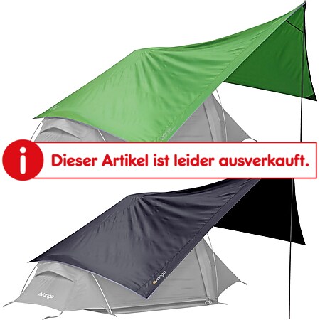 VANGO Trek Tarp Sonnensegel Trekking Vor Zelt Dach Schutz Camping Outdoor 5000mm Farbe: anthrazit - Bild 1