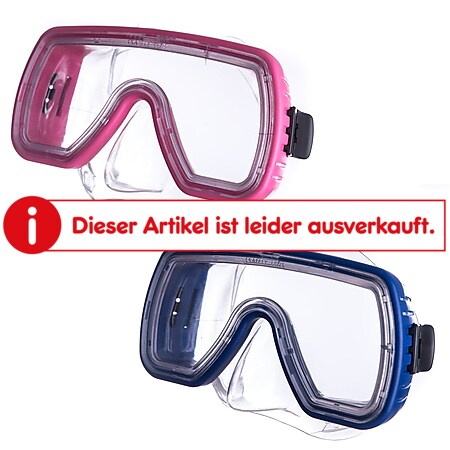 SALVAS Kinder Tauchmaske Onda Taucher Schnorchel Schwimm Brille Maske Mit Nase Farbe: blau - Bild 1