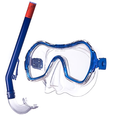SALVAS Kinder Set Haiti Tauchmaske + Schnorchel Taucher Maske Schwimm Brille - Bild 1
