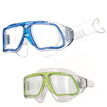 SALVAS Tauch Maske Formula Schnorchel Schwimm Brille Silikon Beschlag Erwachsene Farbe: gelb - Bild 1