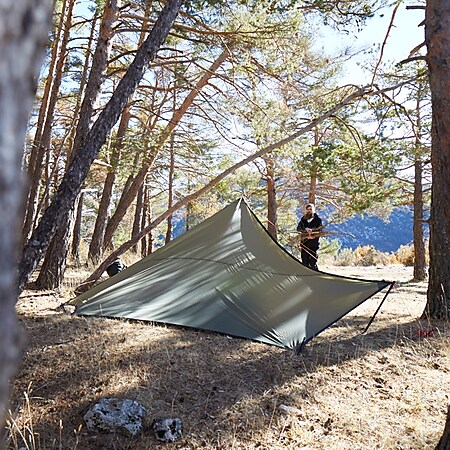 GRAND CANYON Tarp Zuni Ray Sonnensegel Camping Vor Zelt UV50 Wasserdicht 3x3,7 m 