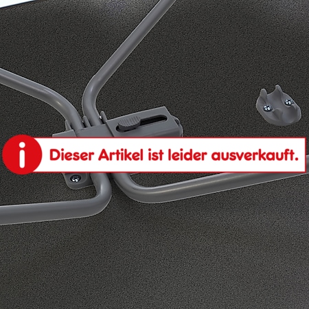 BRUNNER Klapptisch Linear Black 100 Camping Tisch Falttisch Höhenverstellbar XL 