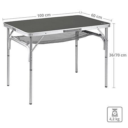 Campingtisch Klapptisch Koffertisch Tisch Campingmöbel Falttisch Aluminium 120cm 