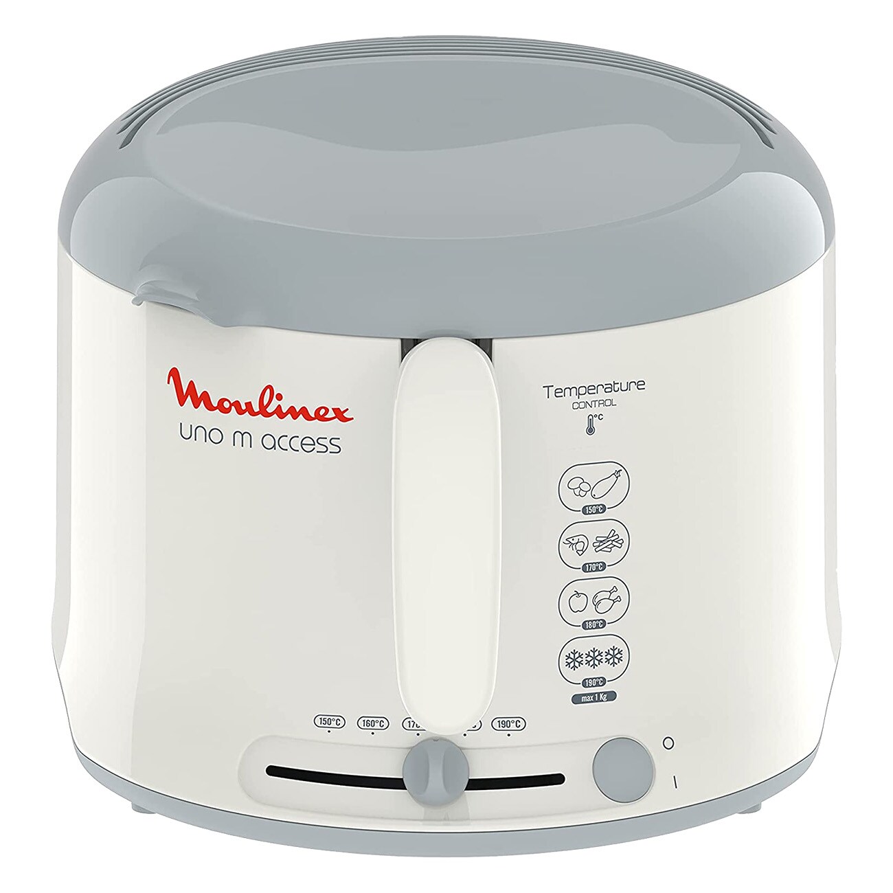 Moulinex AF1211 Uno M Access wei&szlig; Fritteuse - Bild 1