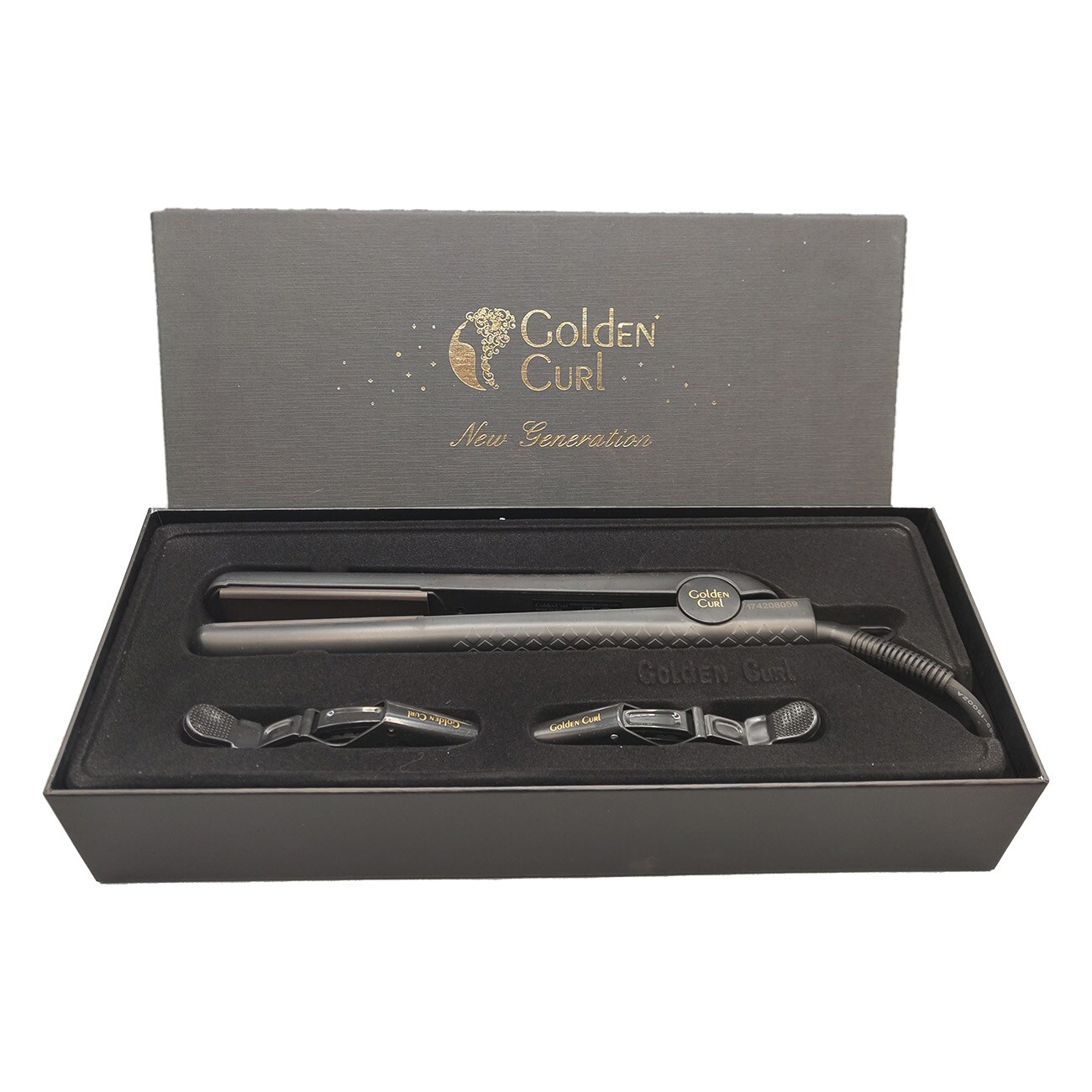 Golden Curl GL806 The Black Ceramic Straightener schwarz Glätteisen