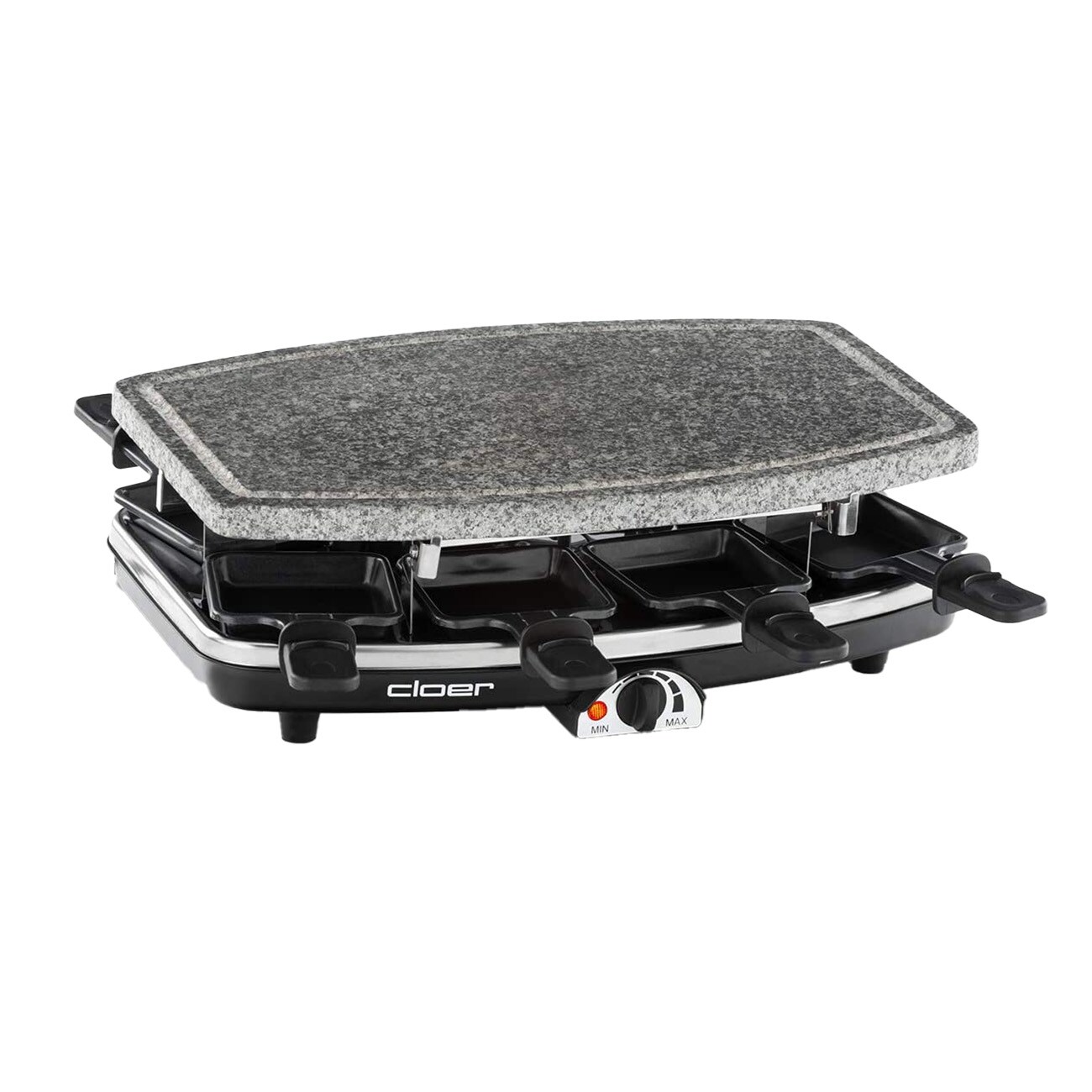 Cloer 6430 - Raclette/Hei&szlig;er Stein schwarz Raclette - Bild 1