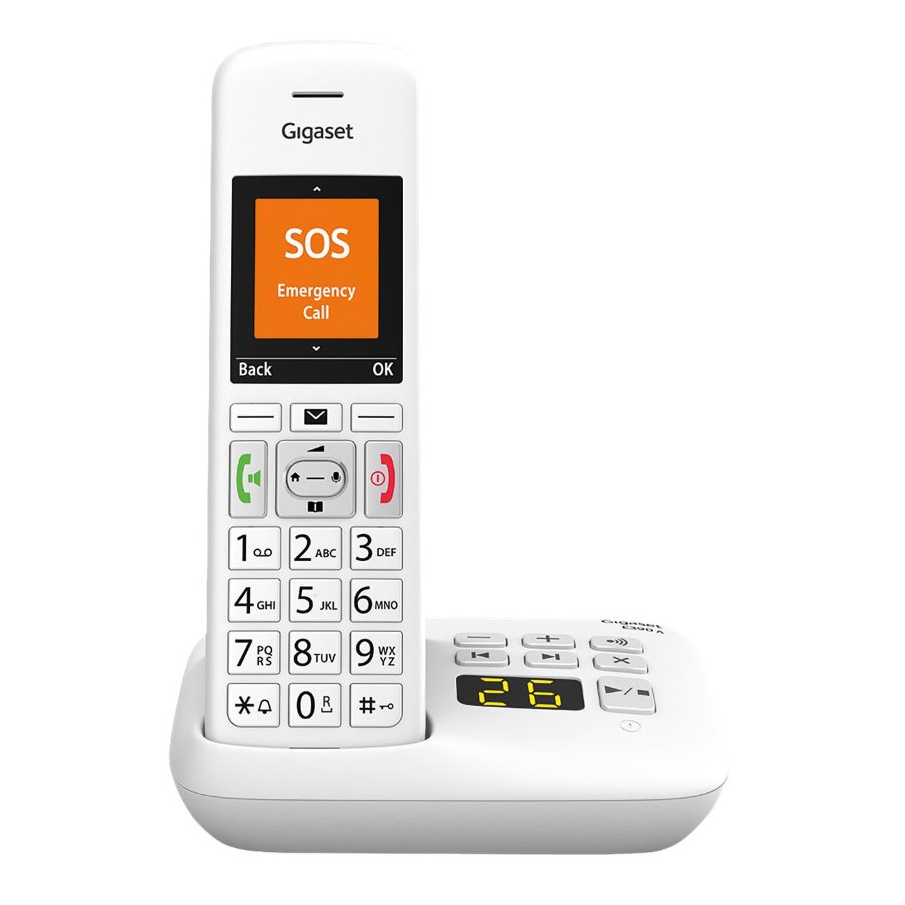 Gigaset E390A silber schnurloses Telefon - Bild 1