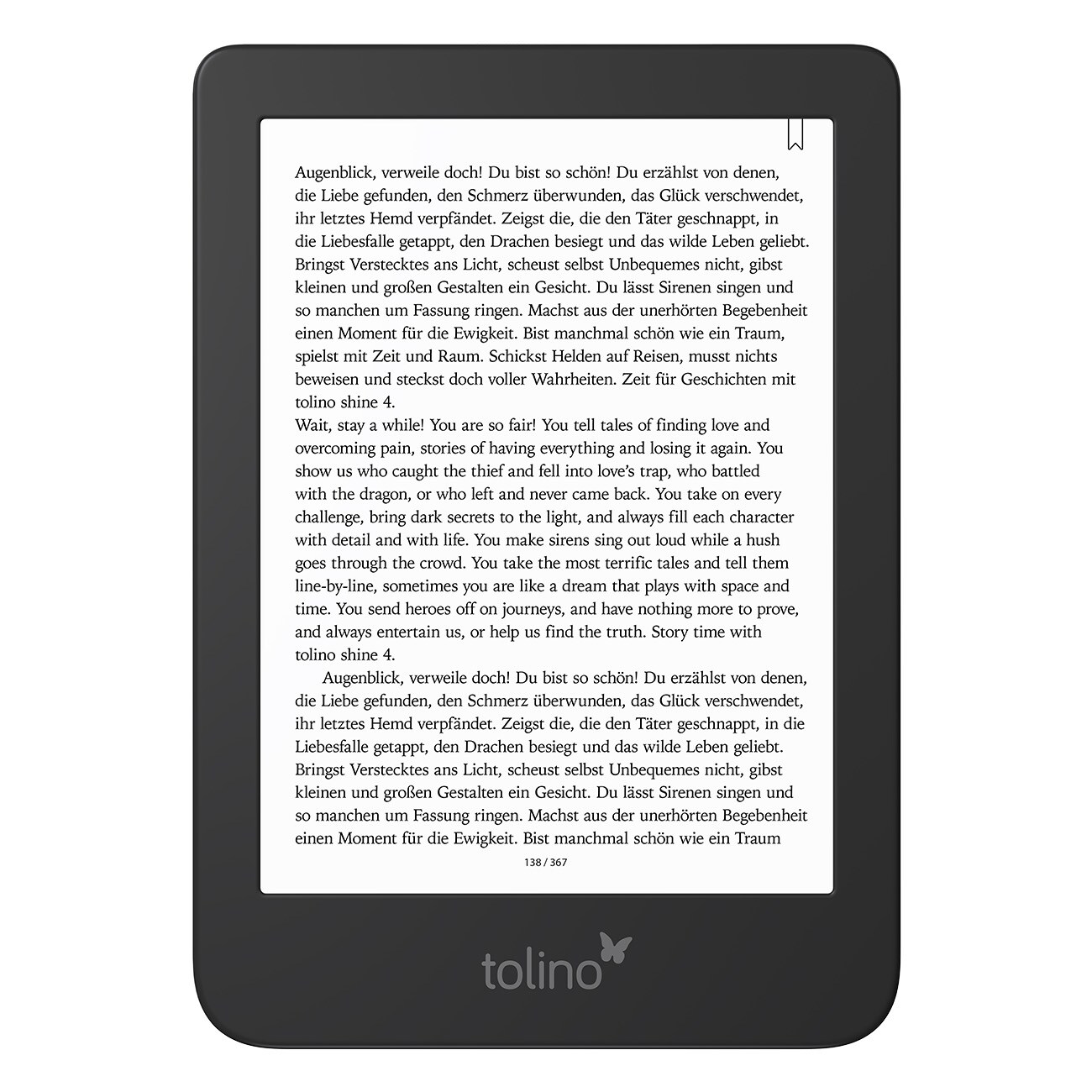 tolino Shine 4 schwarz eBook-Reader - Bild 1