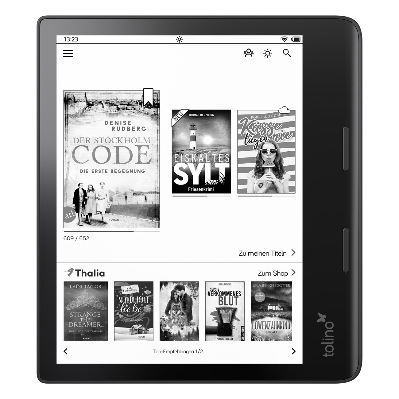 tolino EPOS 3 schwarz eBook-Reader - Bild 1