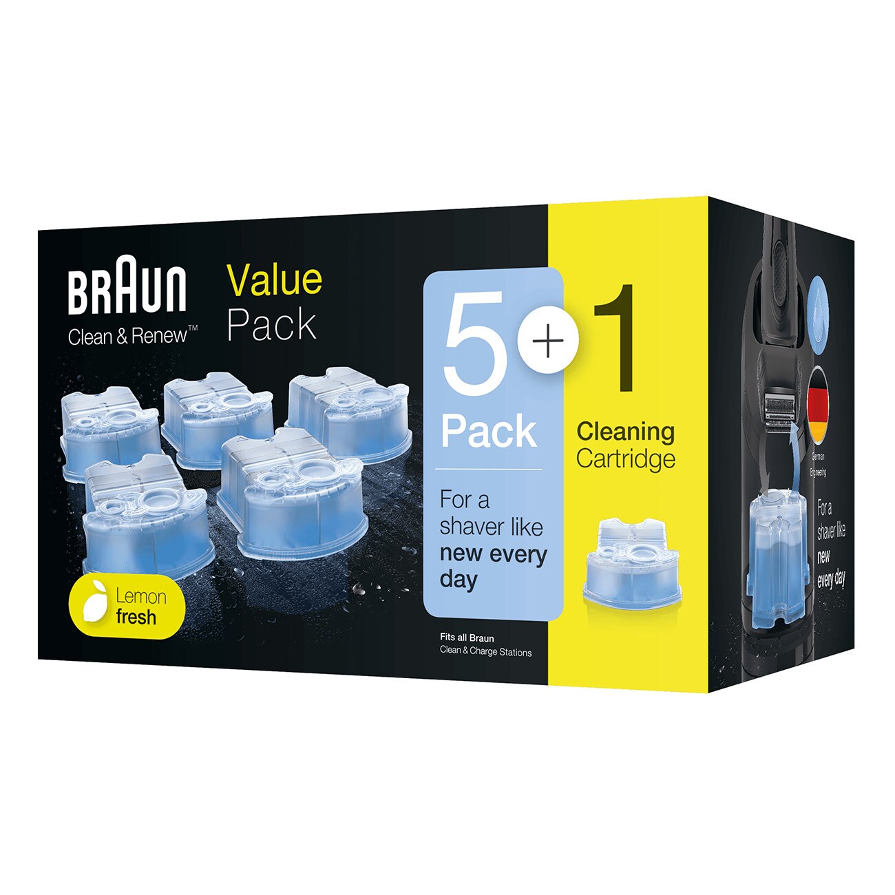 Braun CCR Reinigungskartuschen (5+1 Stk.) blau Rasierer Zubeh&ouml;r - Bild 1