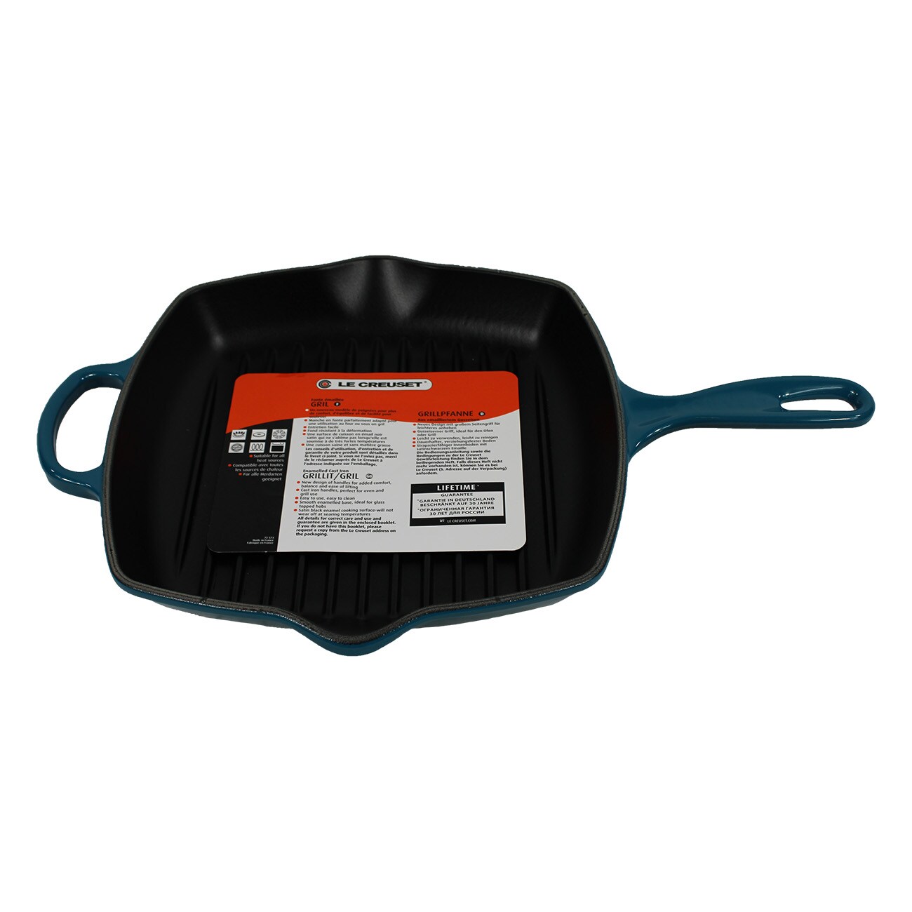 Le Creuset Grillpfanne 26 cm blau Grillpfanne - Bild 1