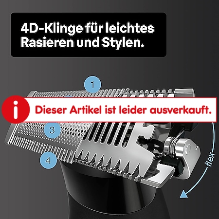 Braun XT5200 Face + Body + Travel schwarz Barttrimmer online kaufen bei  Netto