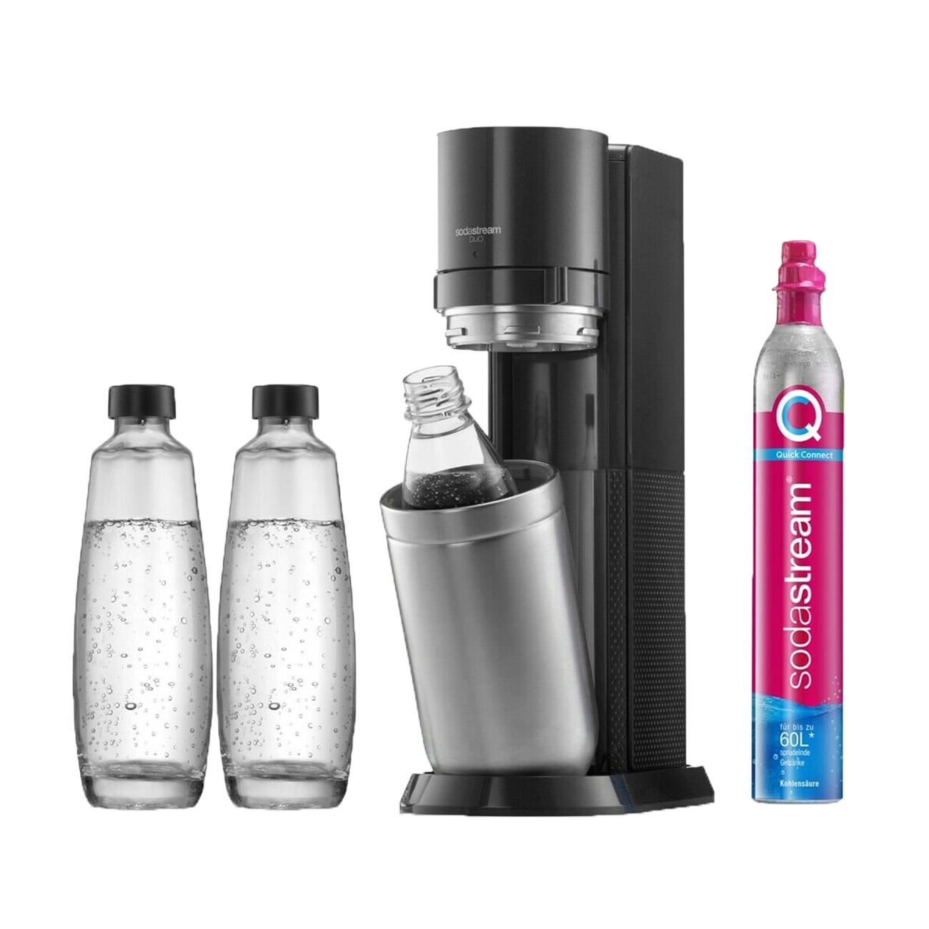 SodaStream DUO Vorteilspack schwarz Wassersprudler - Bild 1
