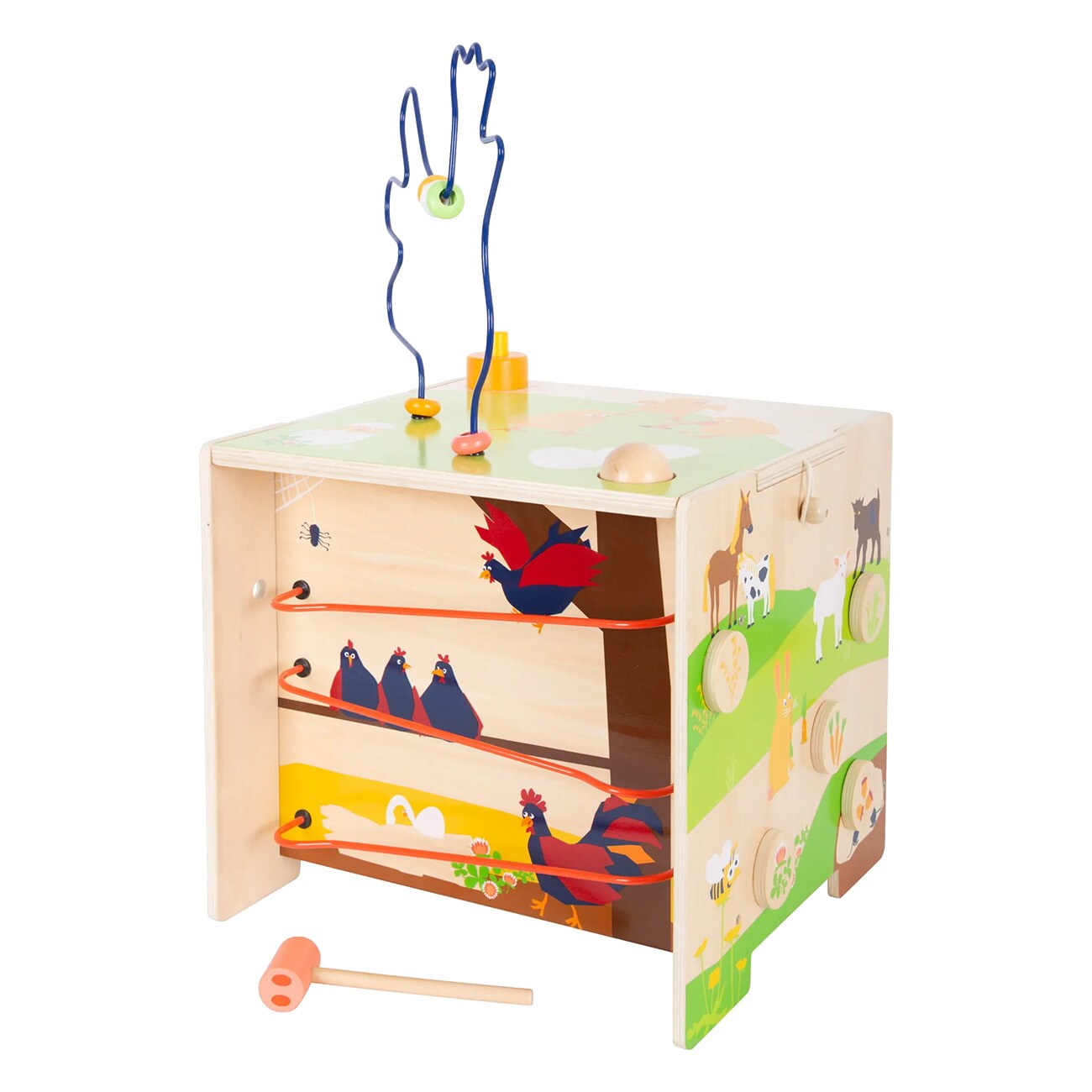 Smallfoot Motorikw&uuml;rfel Landleben Mehrfarbig Motorikw&uuml;rfel - Bild 1