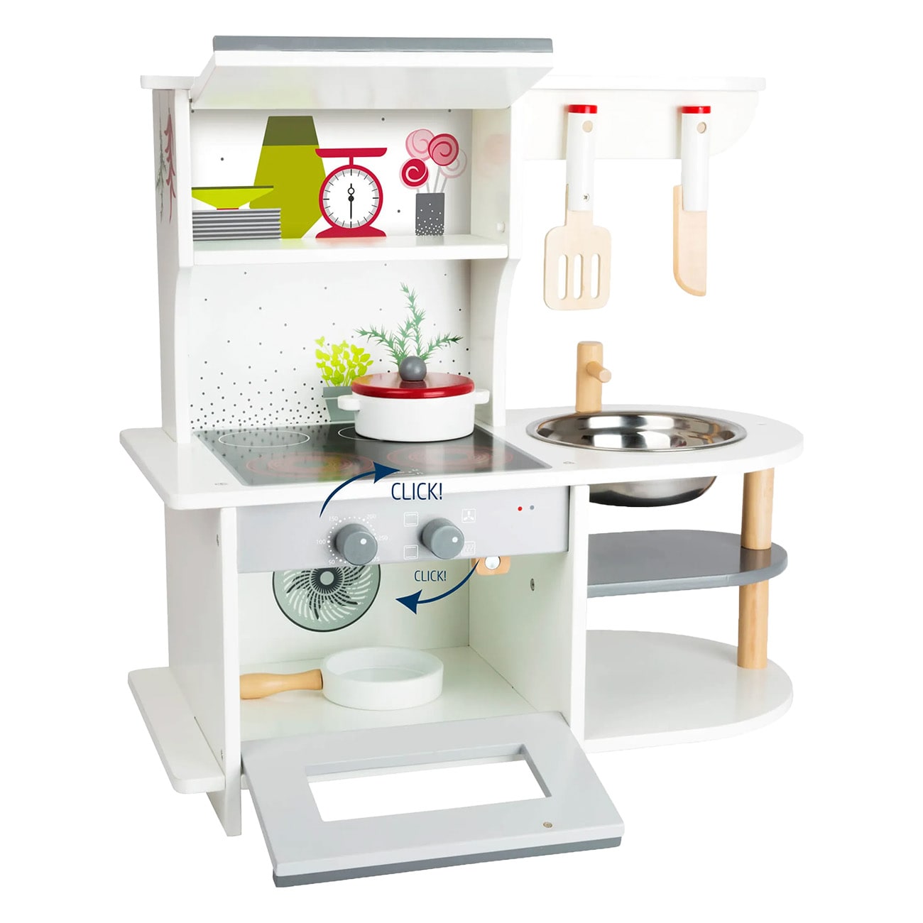 Smallfoot Kinderk&uuml;che Grazil wei&szlig; Kinder-K&uuml;chenset - Bild 1